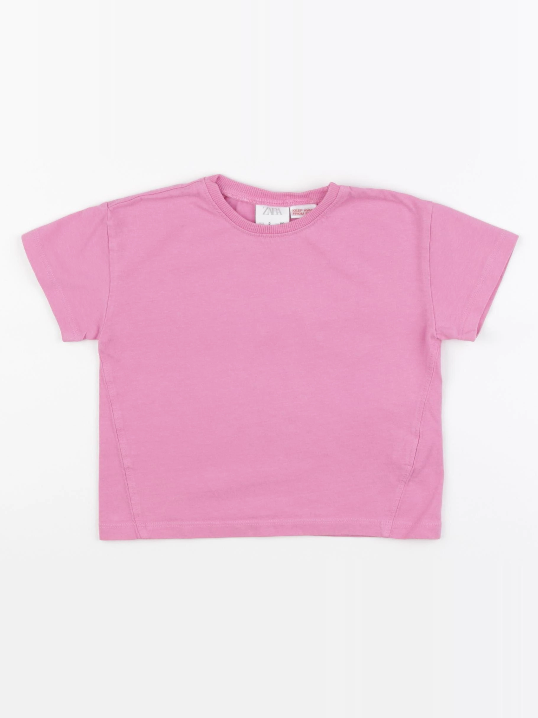 Zara - tee-shirt rose - 2 ans