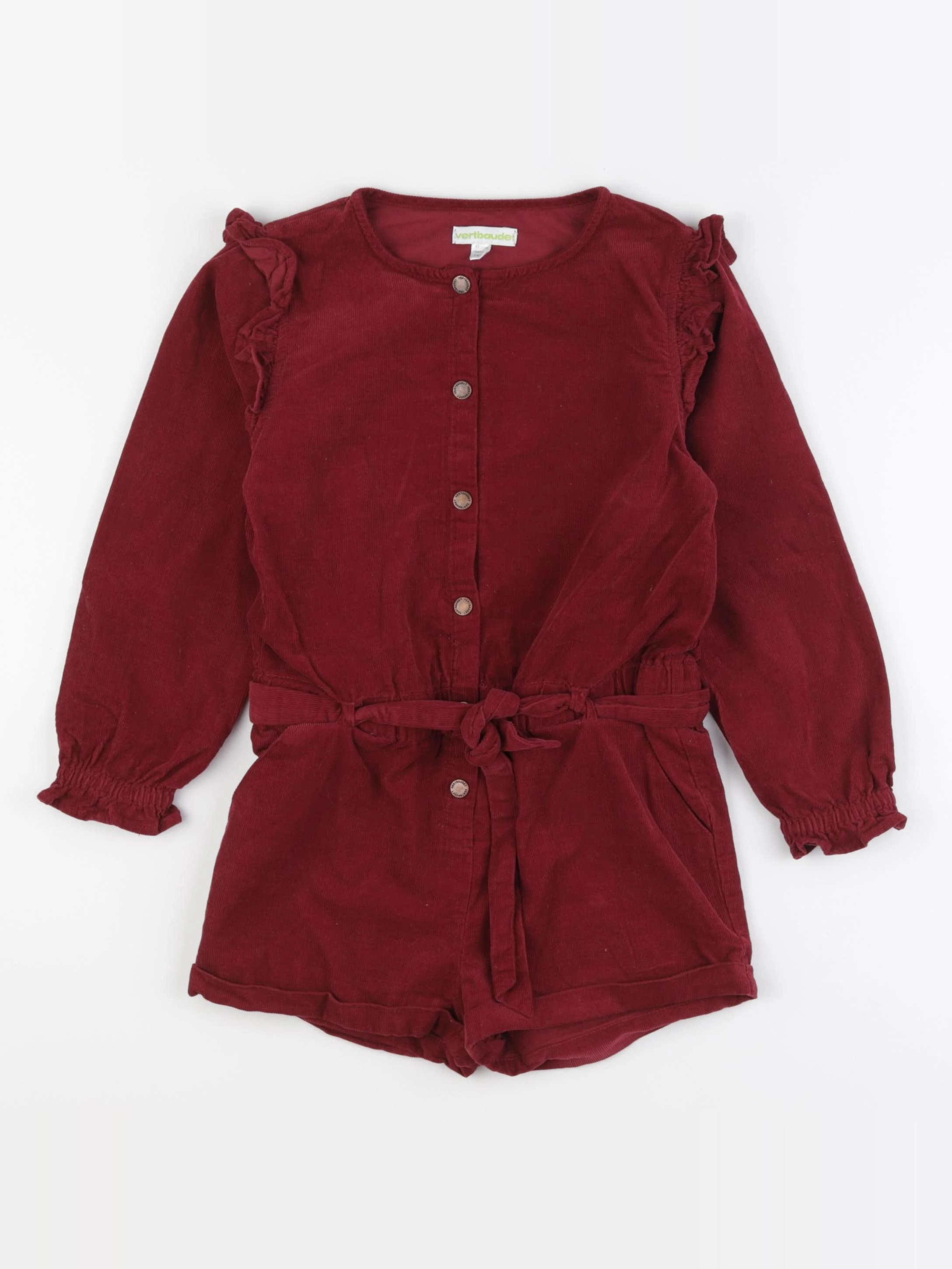 Vertbaudet - combinaison rouge - 7 ans