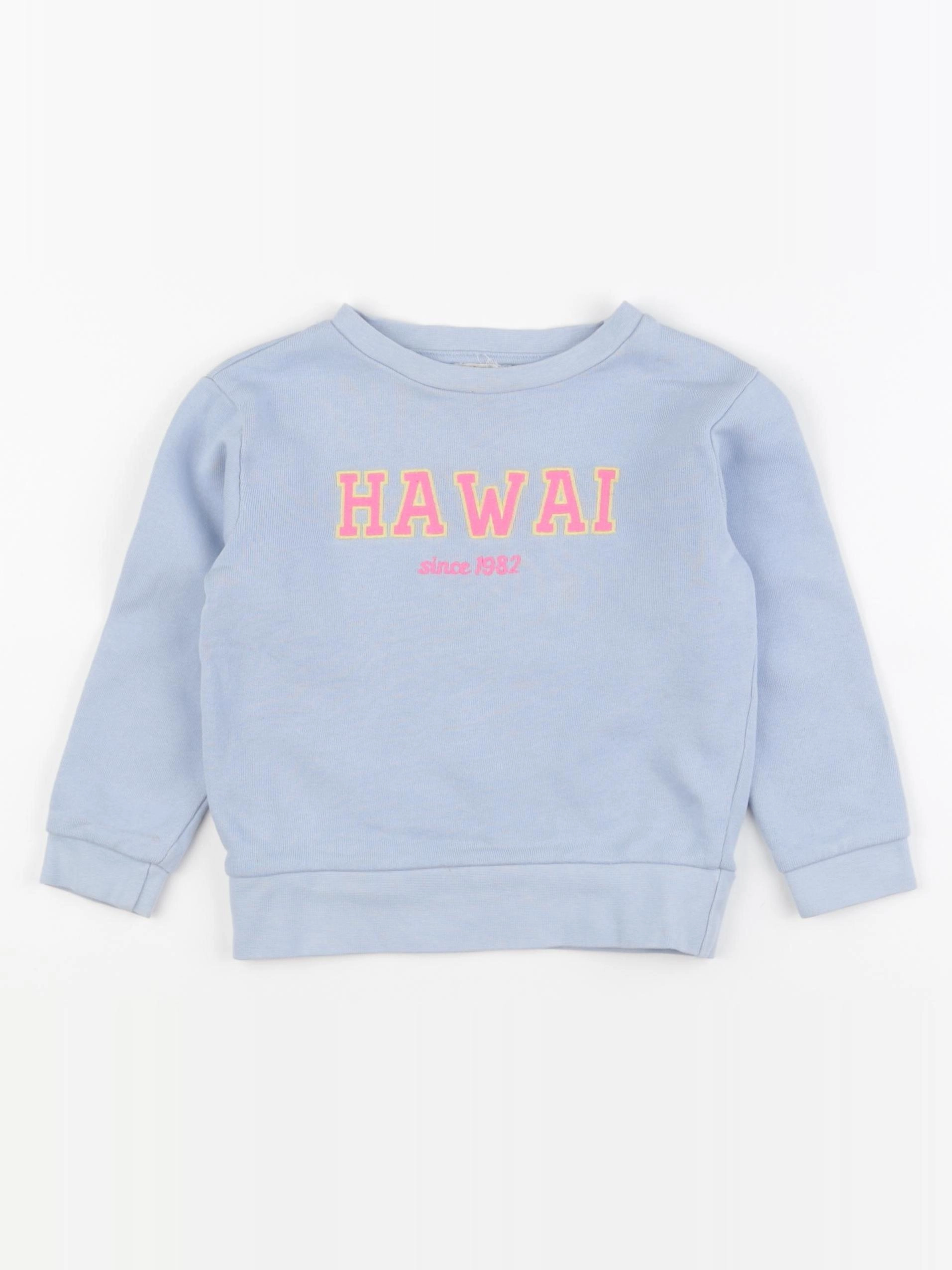 Little Cigogne - sweat bleu - 3 ans