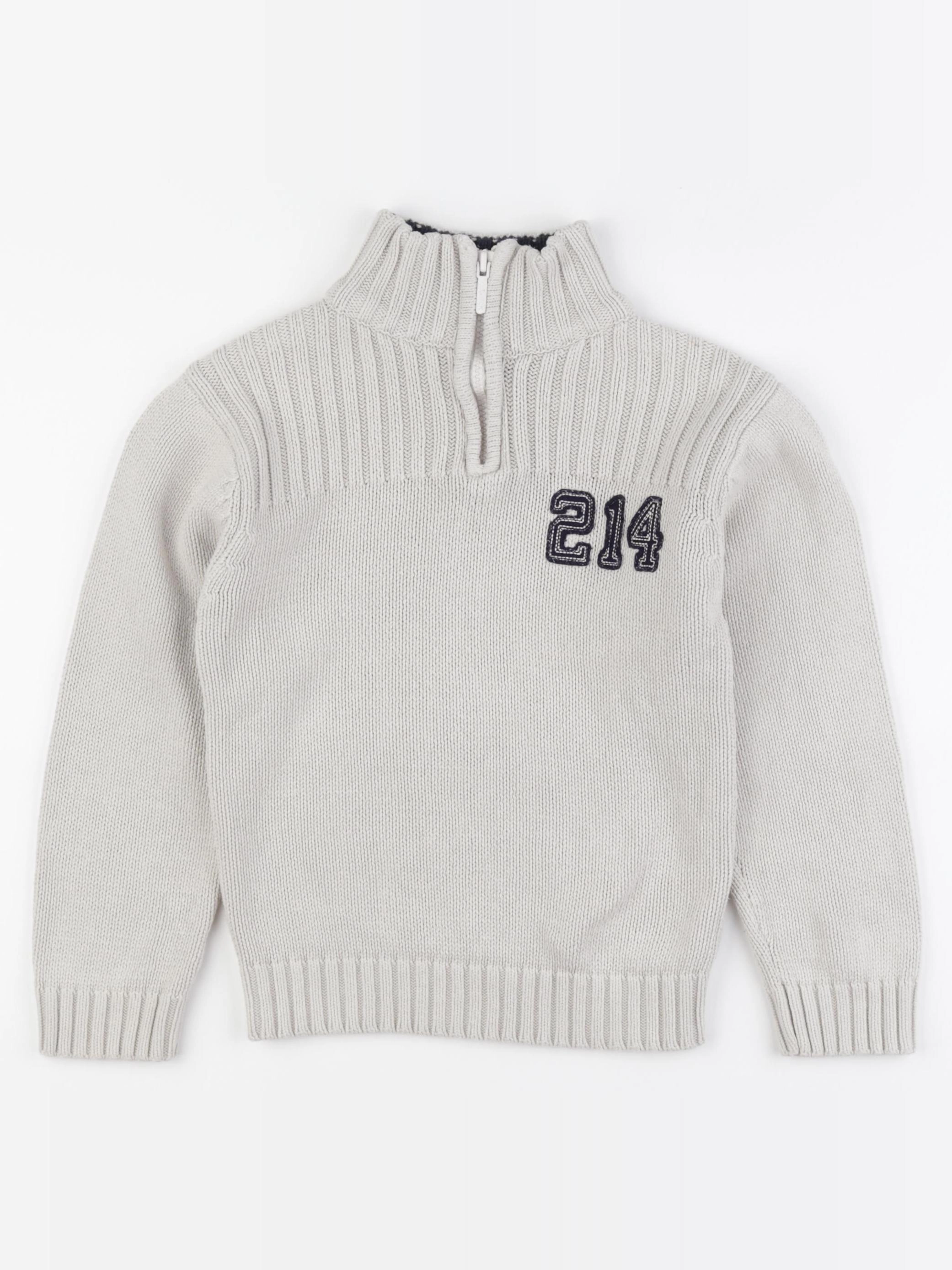 Okaidi - pull gris - 6 ans