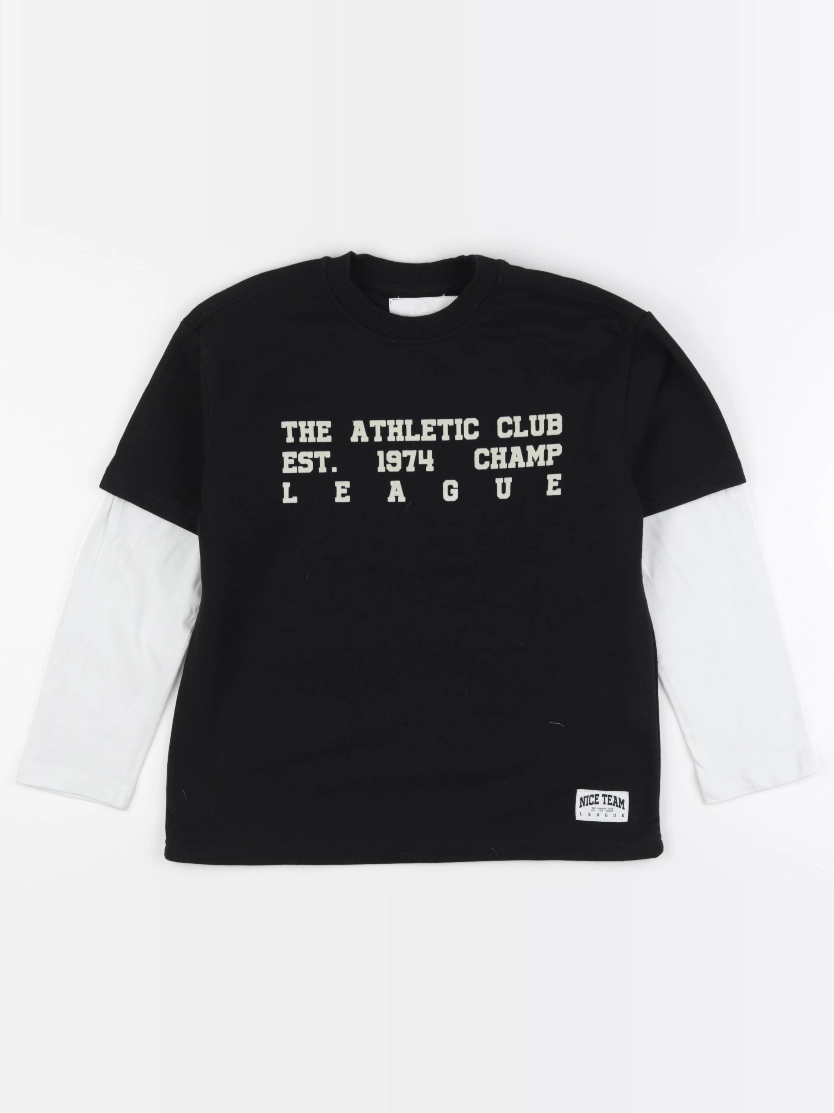 Zara - sweat imprimé au dos noir - 8/9 ans