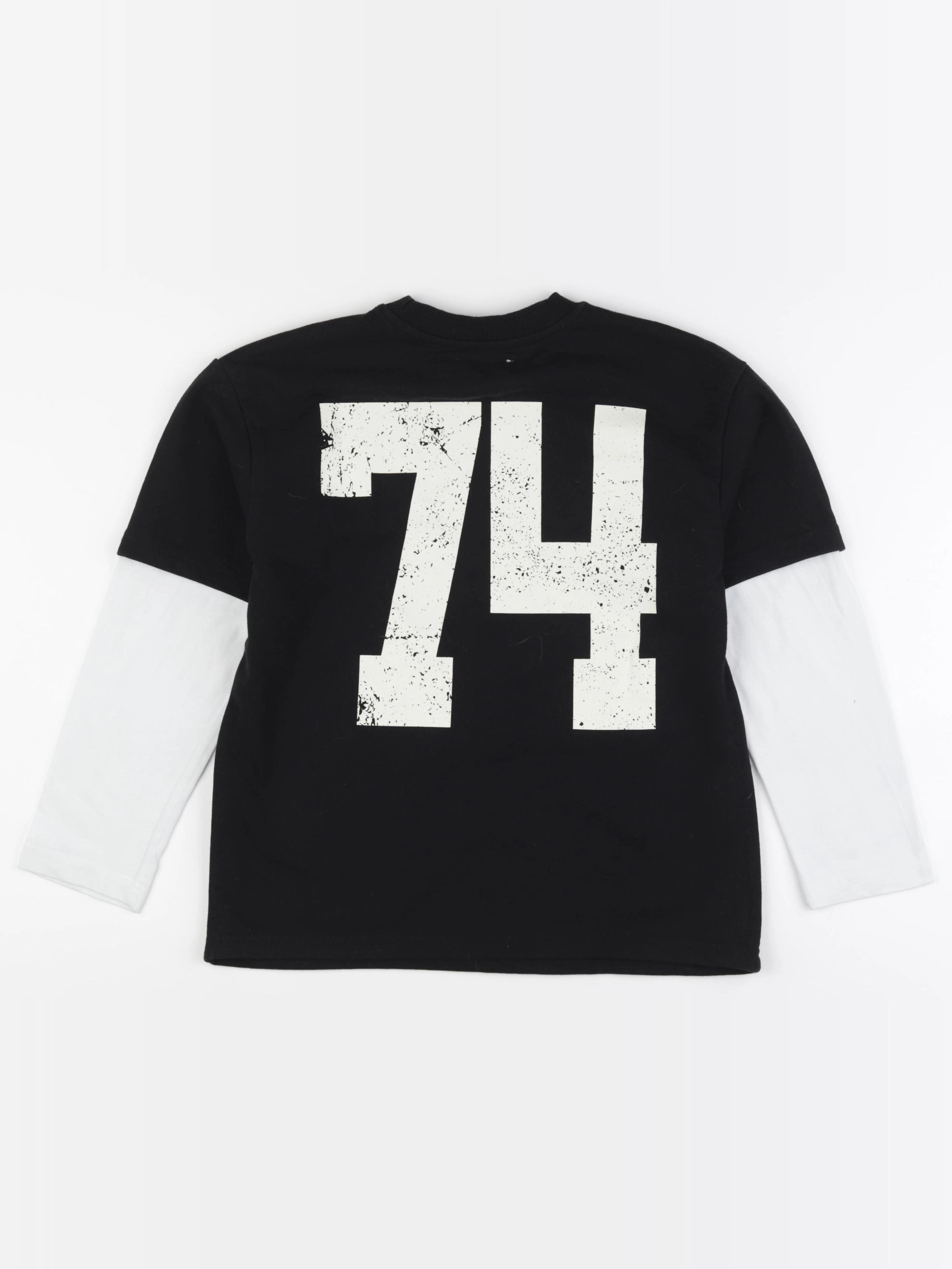 Zara - sweat imprimé au dos noir - 8/9 ans