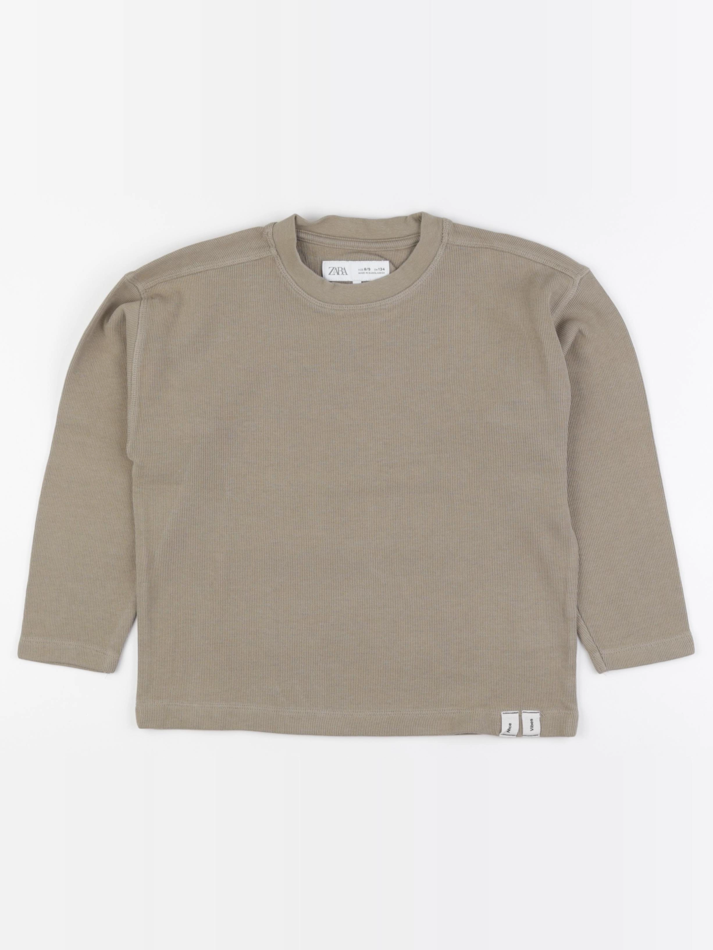 Zara - sweat vert - 8/9 ans