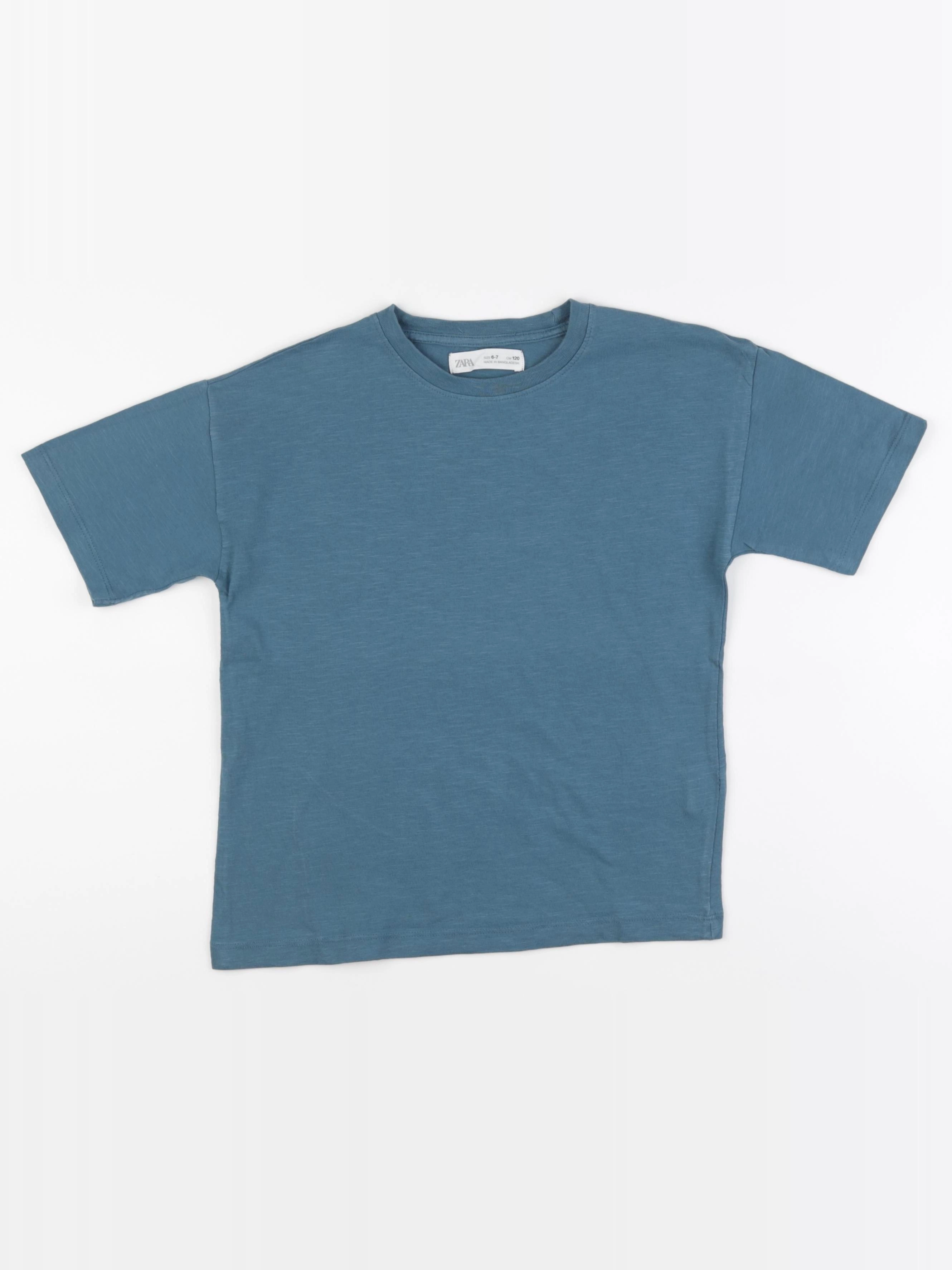 Zara - tee-shirt bleu - 6/7 ans