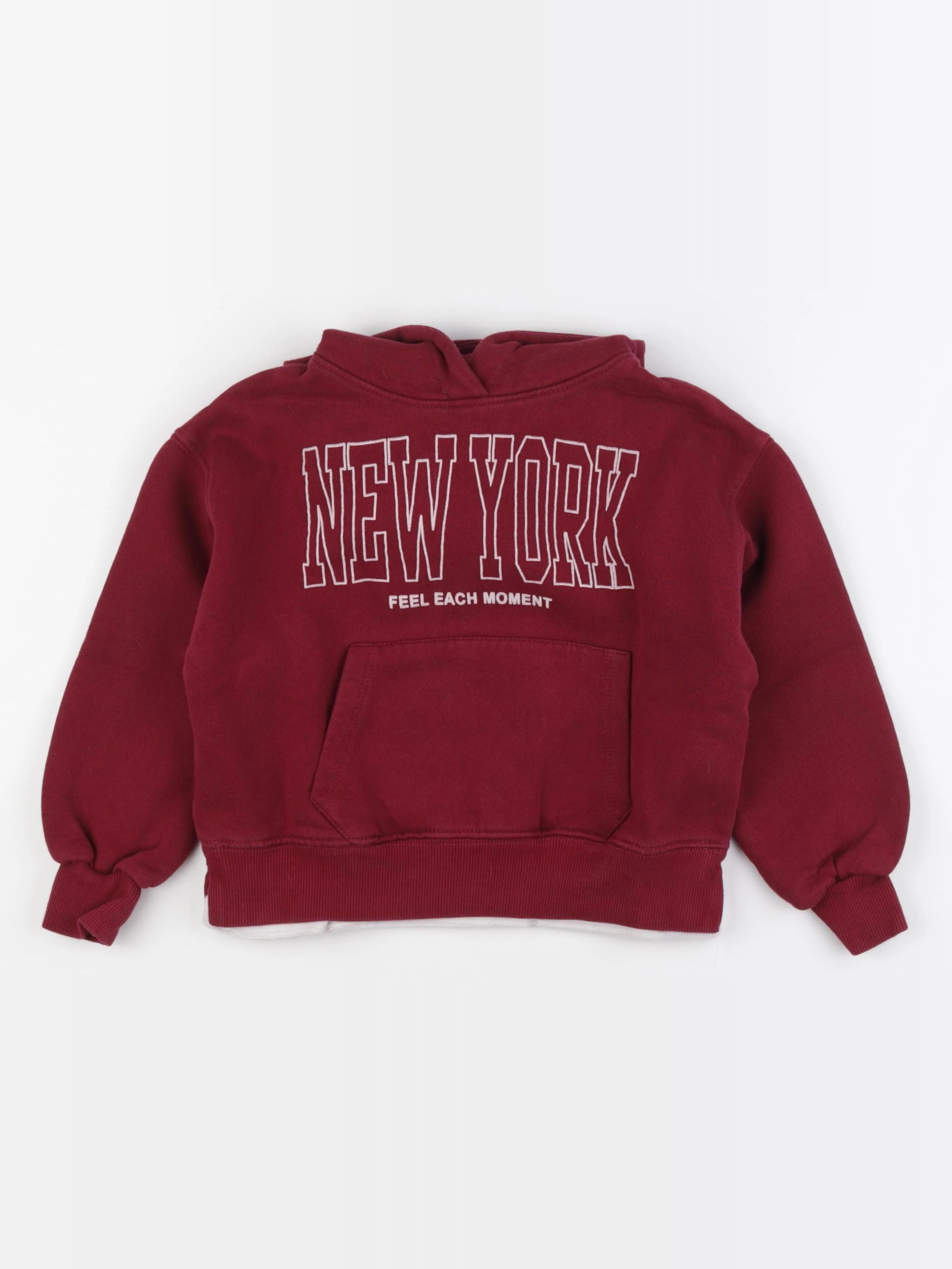 Zara - sweat rouge - 8/9 ans