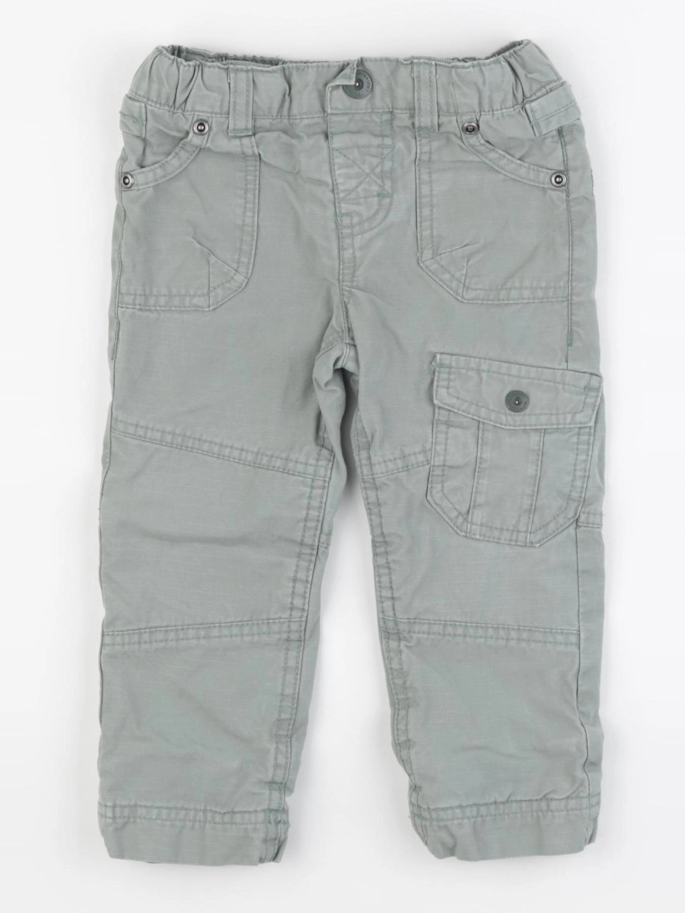 Vertbaudet - pantalon vert - 2 ans
