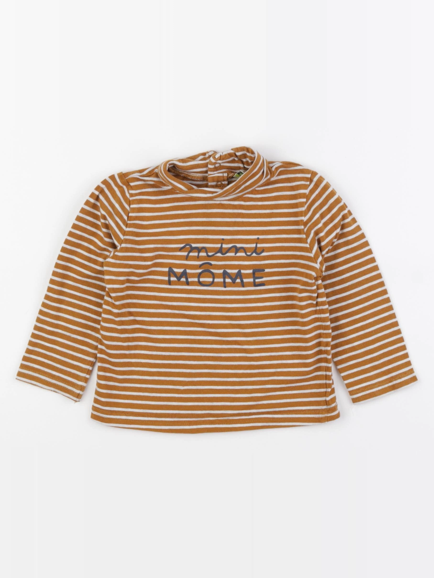 Tape à l'oeil - sous-pull jaune, blanc - 2 ans
