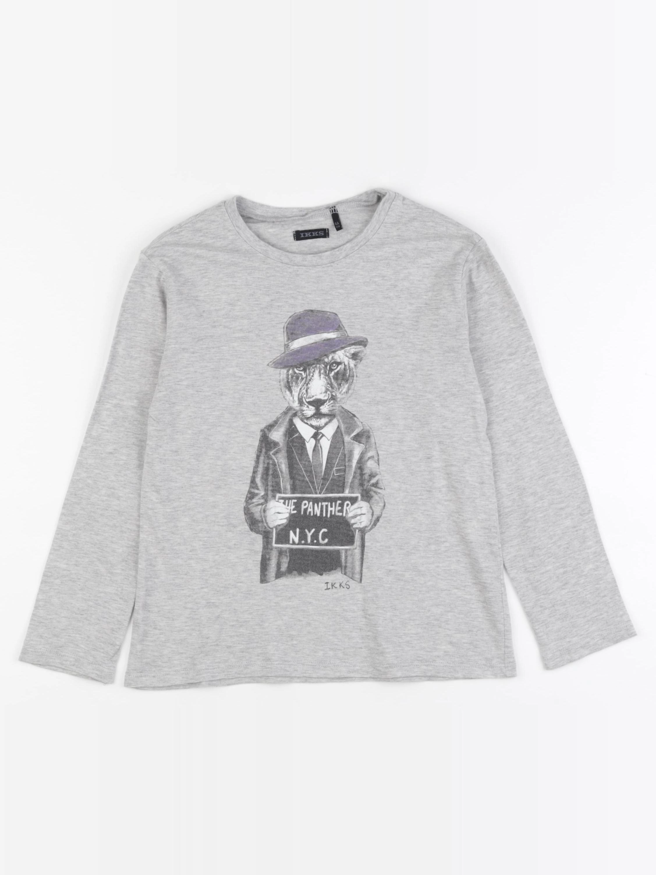 IKKS - tee-shirt gris - 6 ans