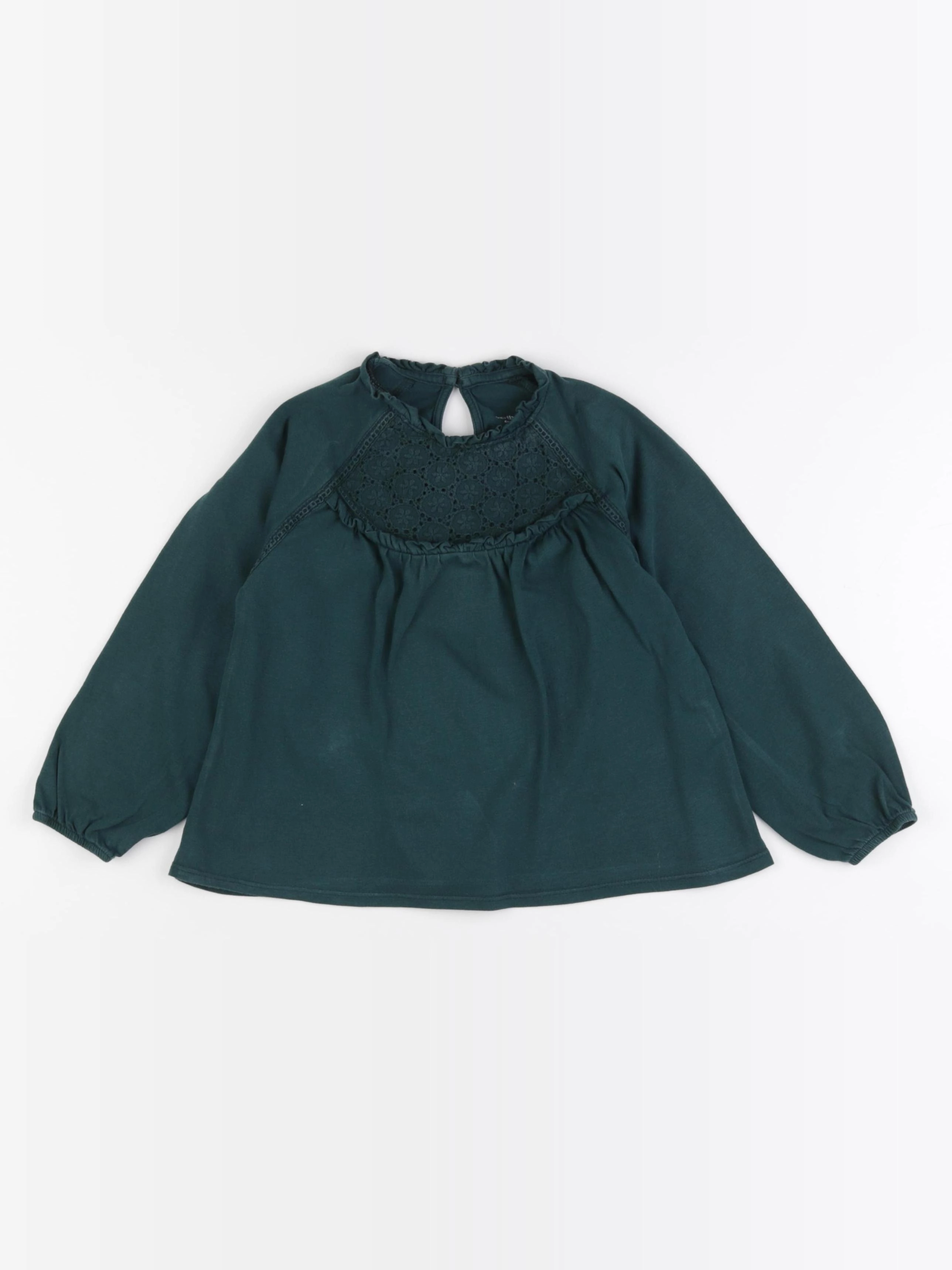 Vertbaudet - tee-shirt vert - 6 ans