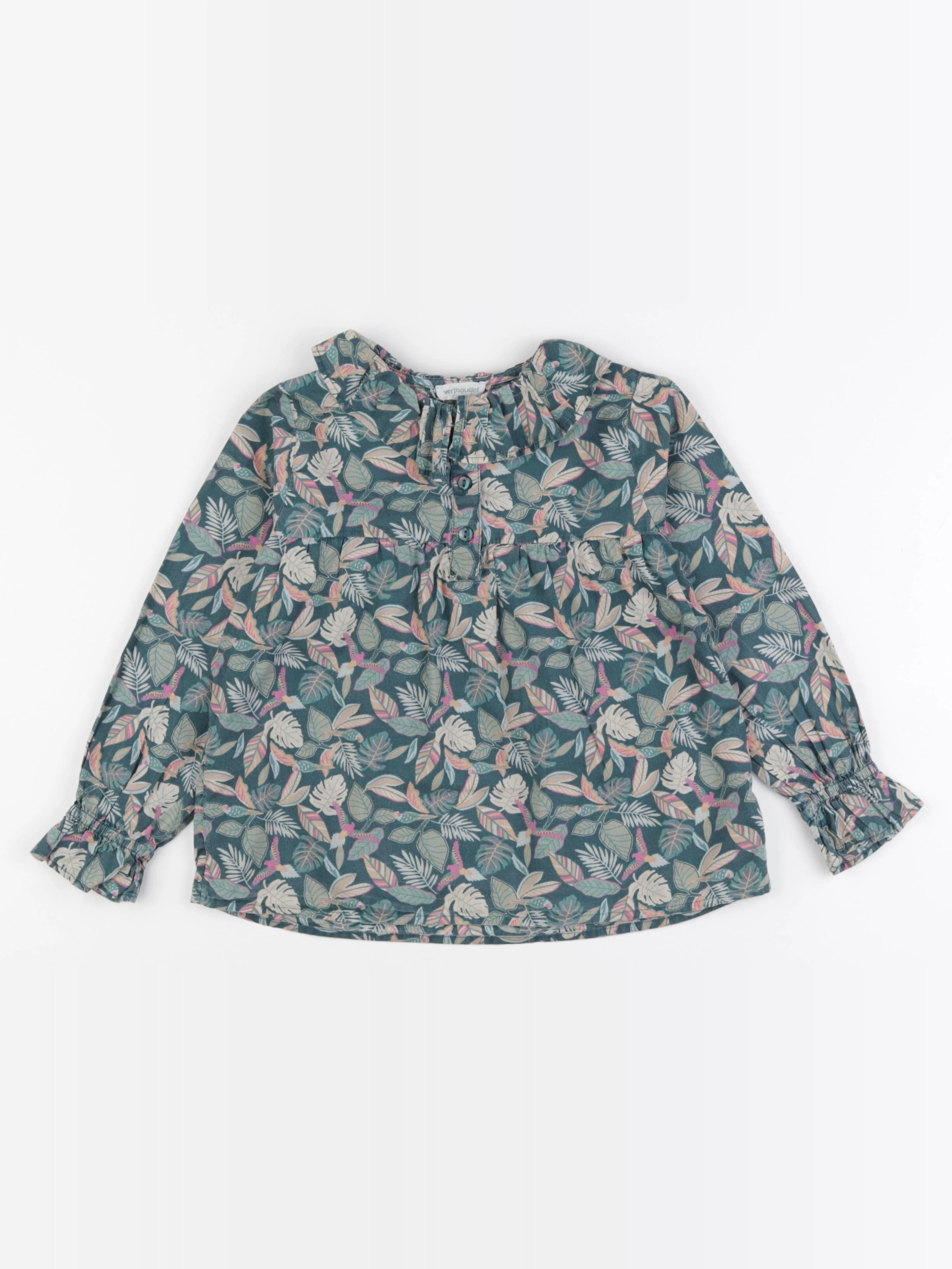 Vertbaudet - blouse vert - 6 ans