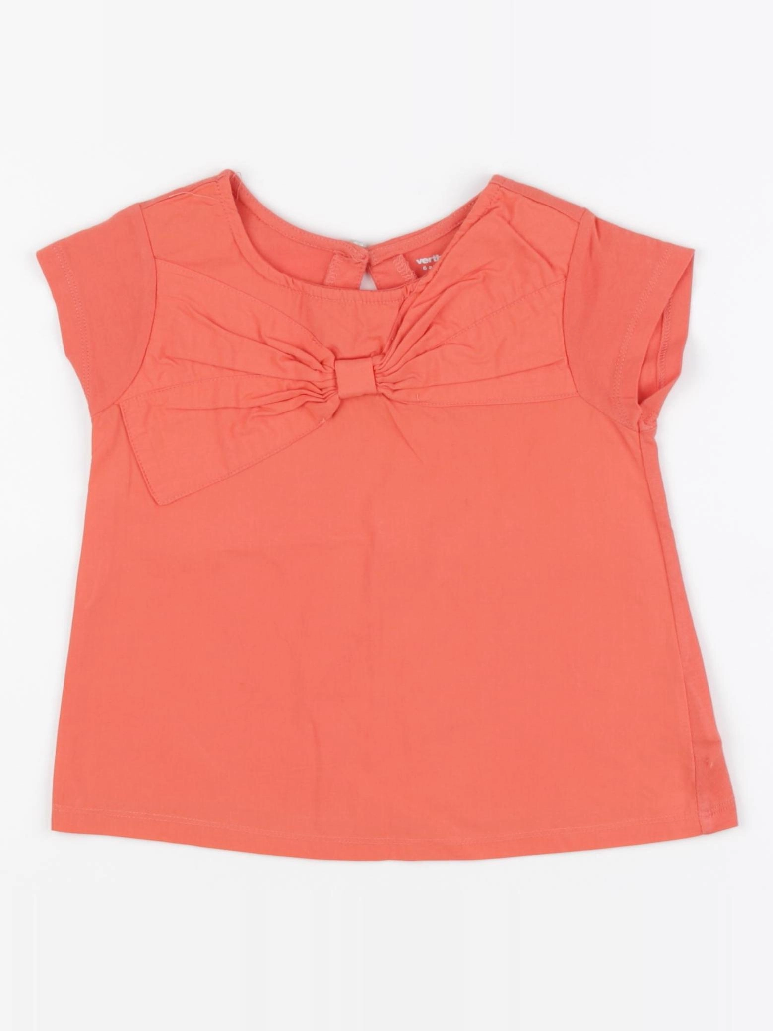 Vertbaudet - tee-shirt orange - 6 ans