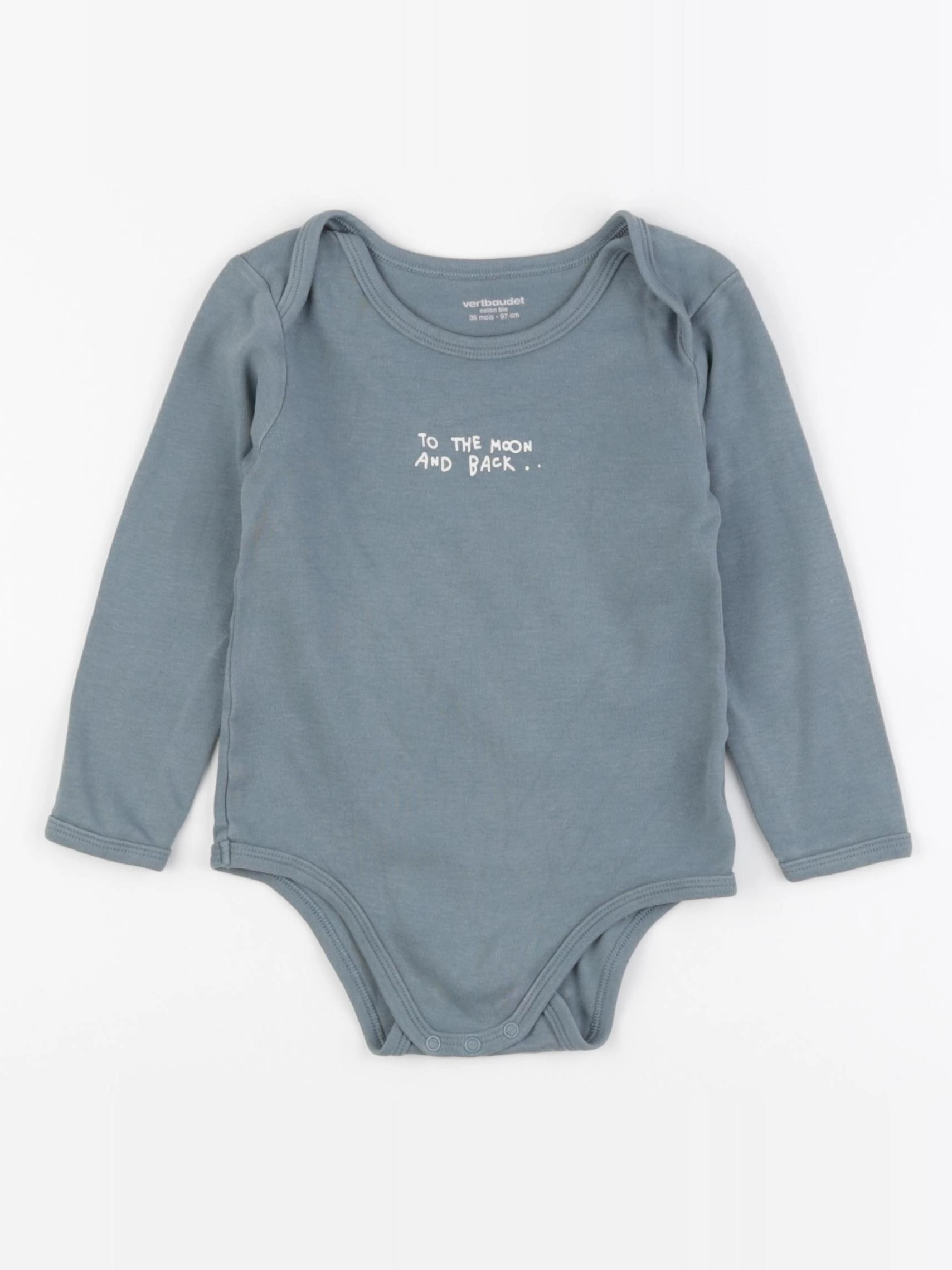 Vertbaudet - body bleu - 36 mois