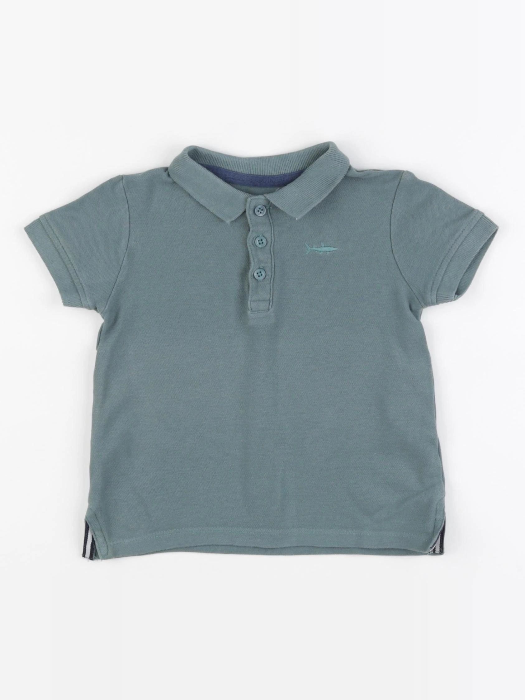 Vertbaudet - polo vert - 3 ans