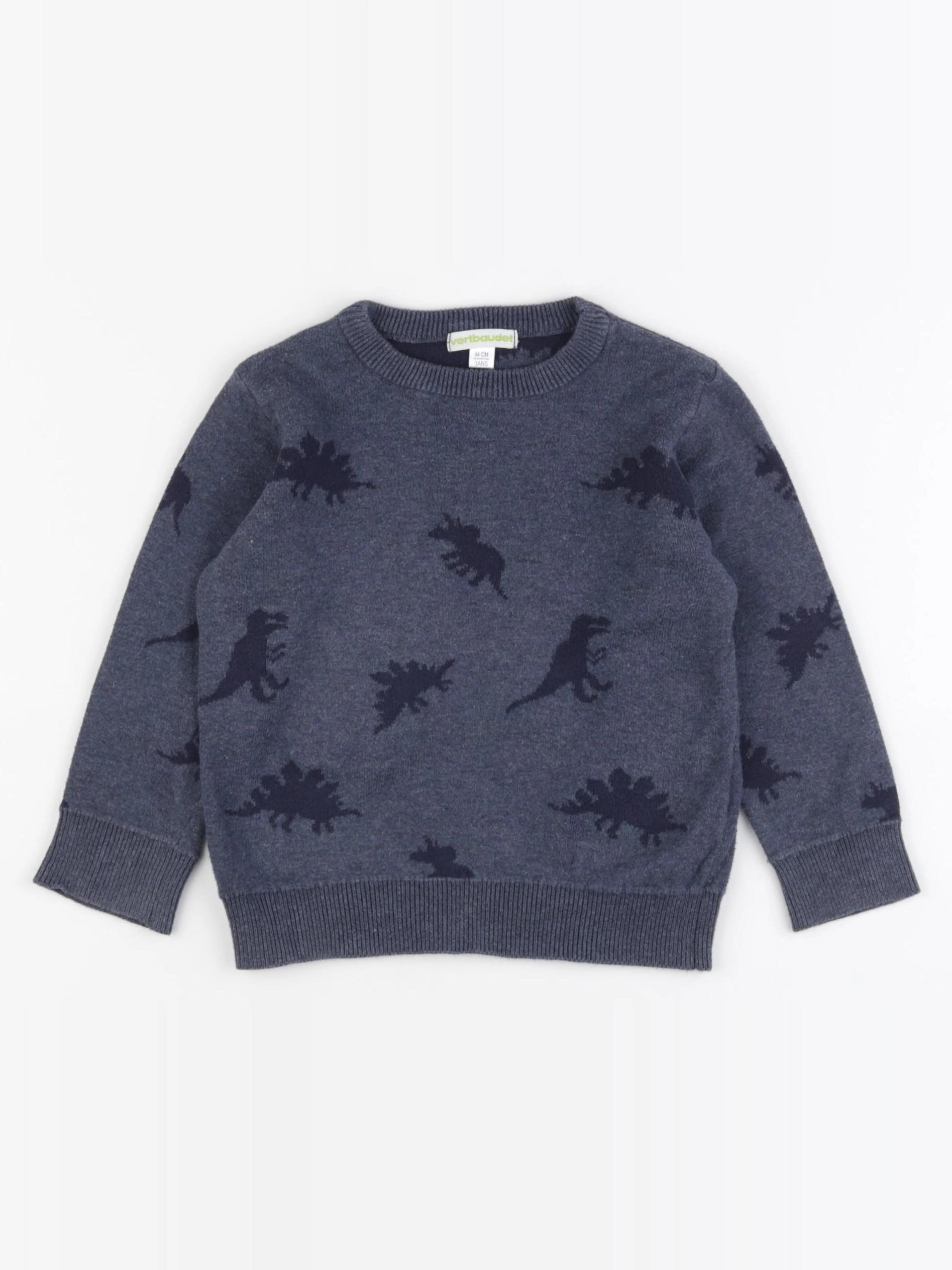 Vertbaudet - pull bleu - 3 ans