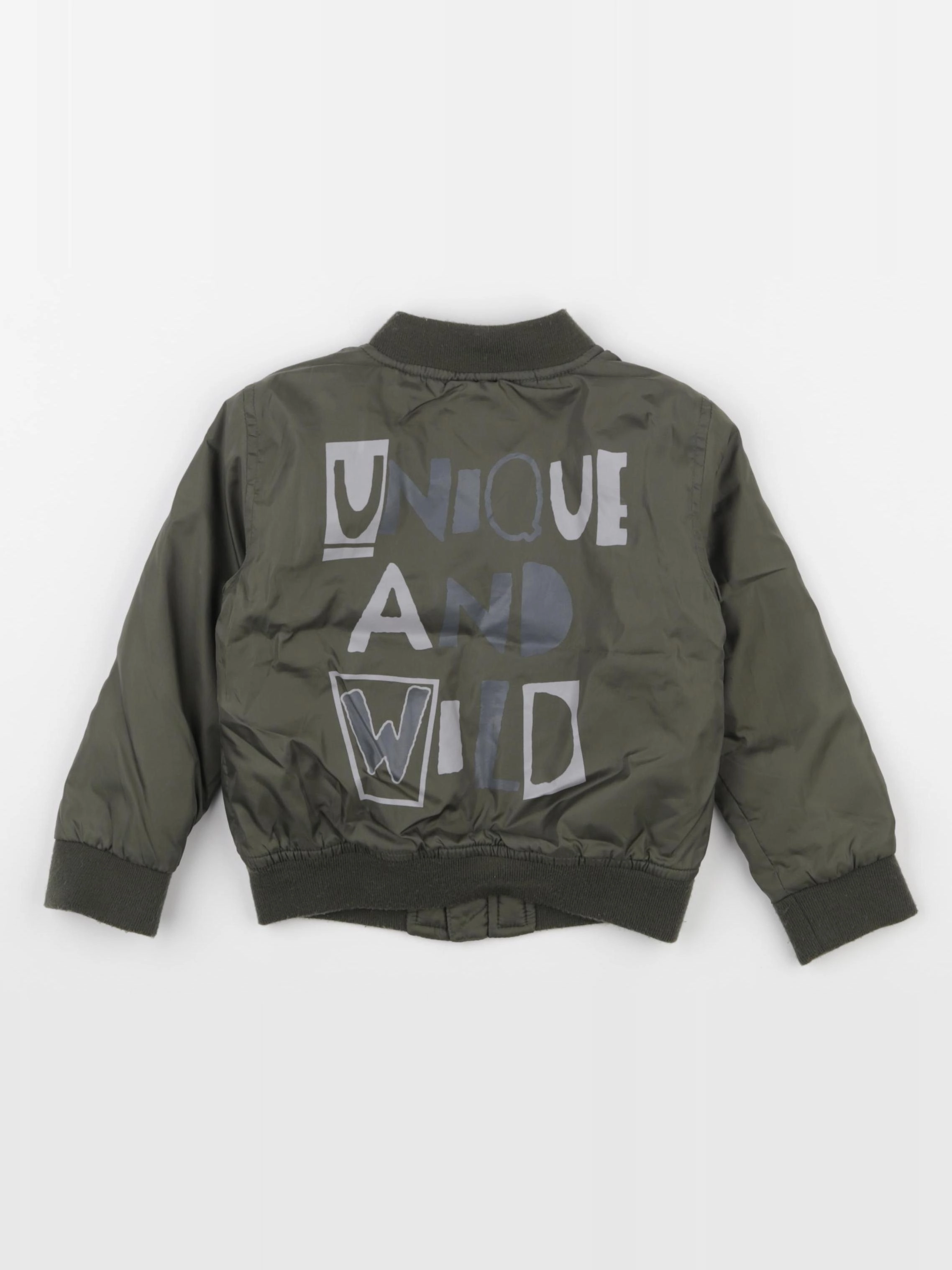 Vertbaudet - veste imprimé au dos vert - 3 ans