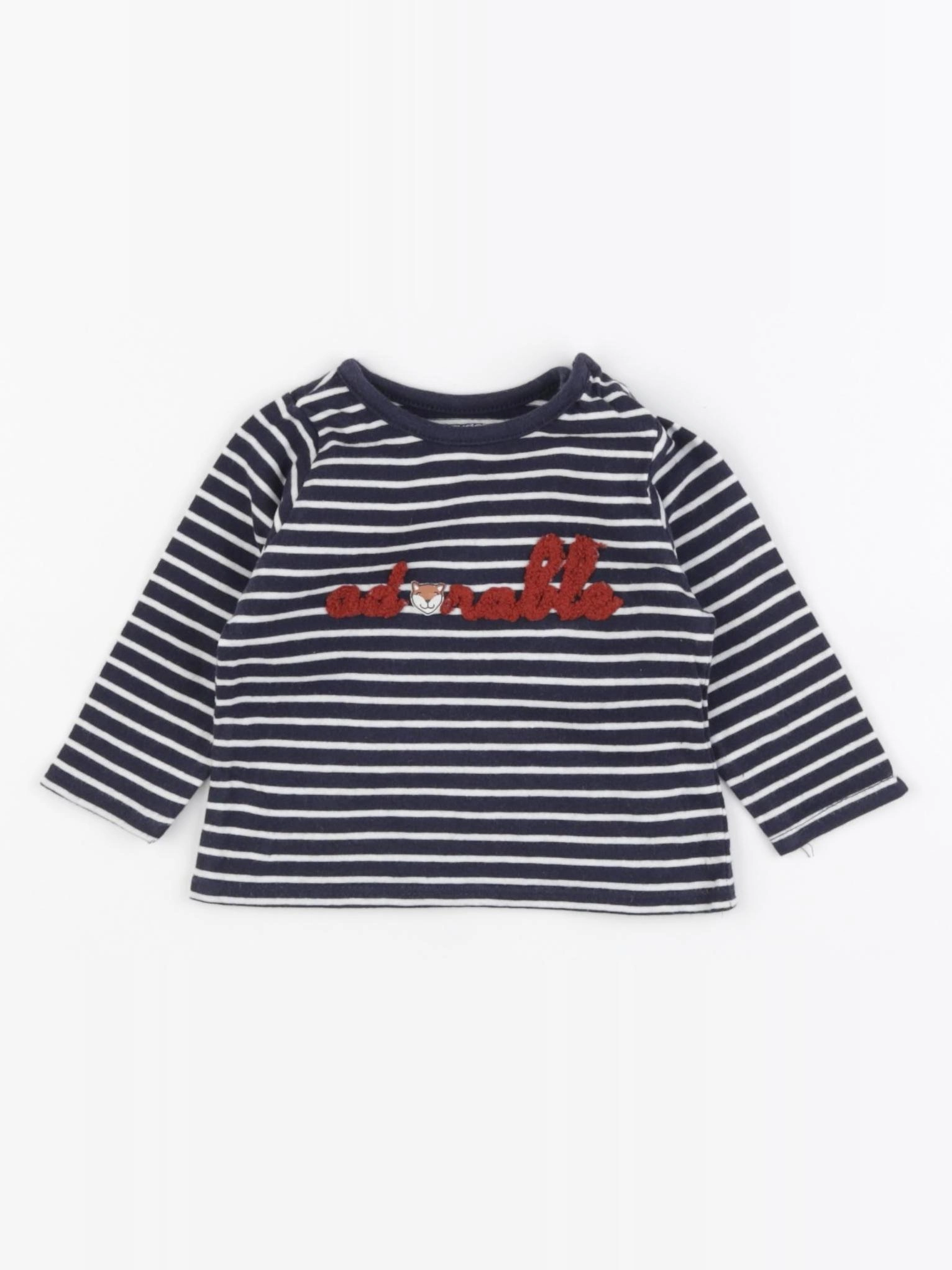 Vertbaudet - tee-shirt bleu - 3 mois