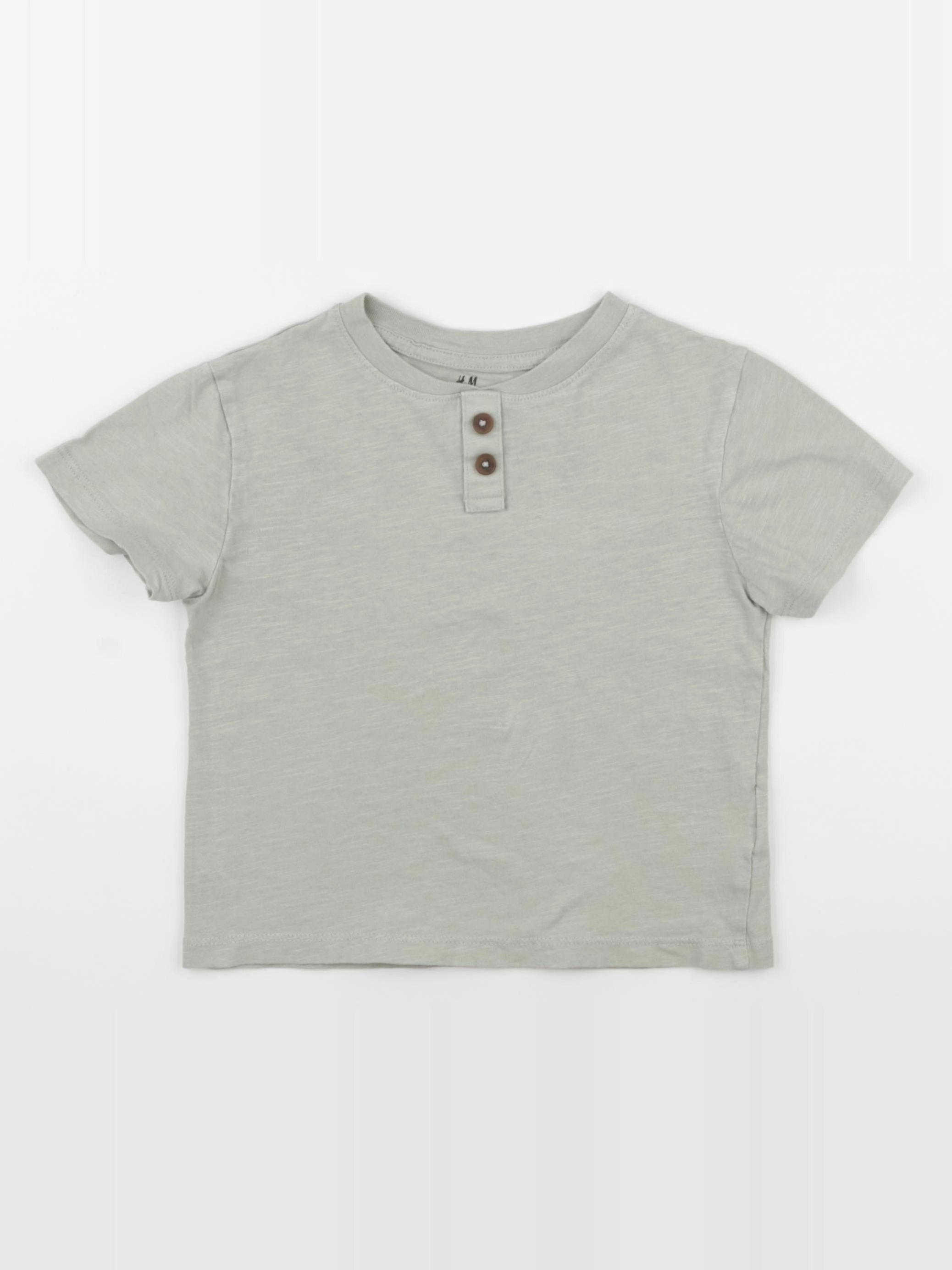 H&M - tee-shirt vert - 2/4 ans