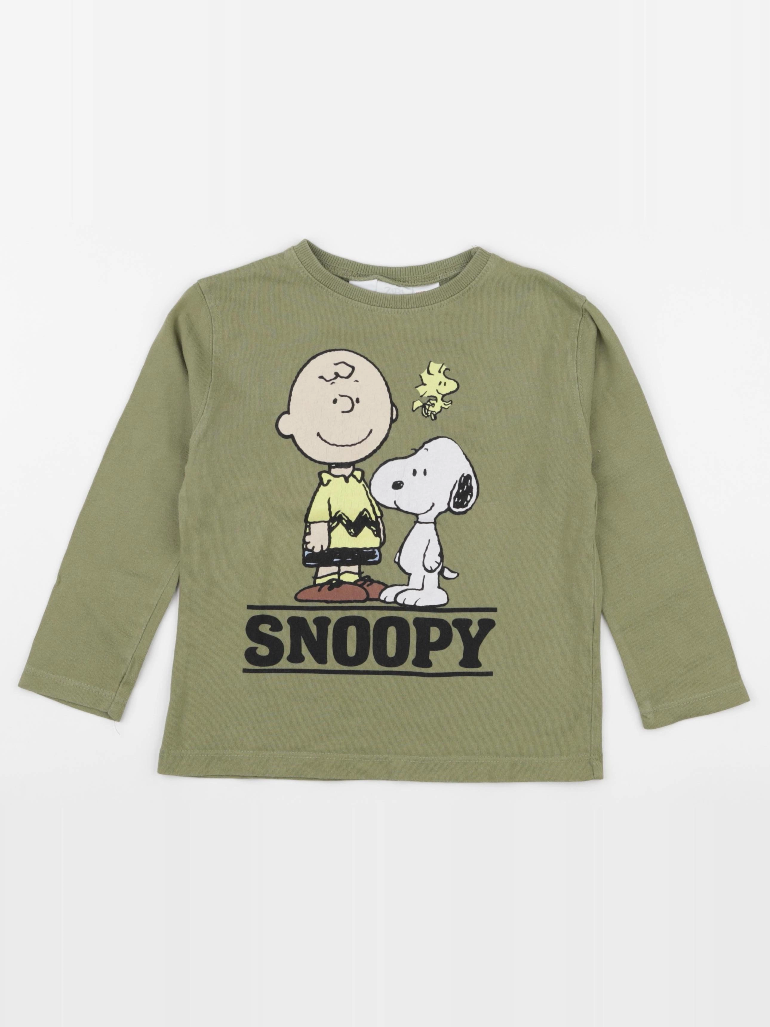 Zara - tee-shirt vert - 4/5 ans