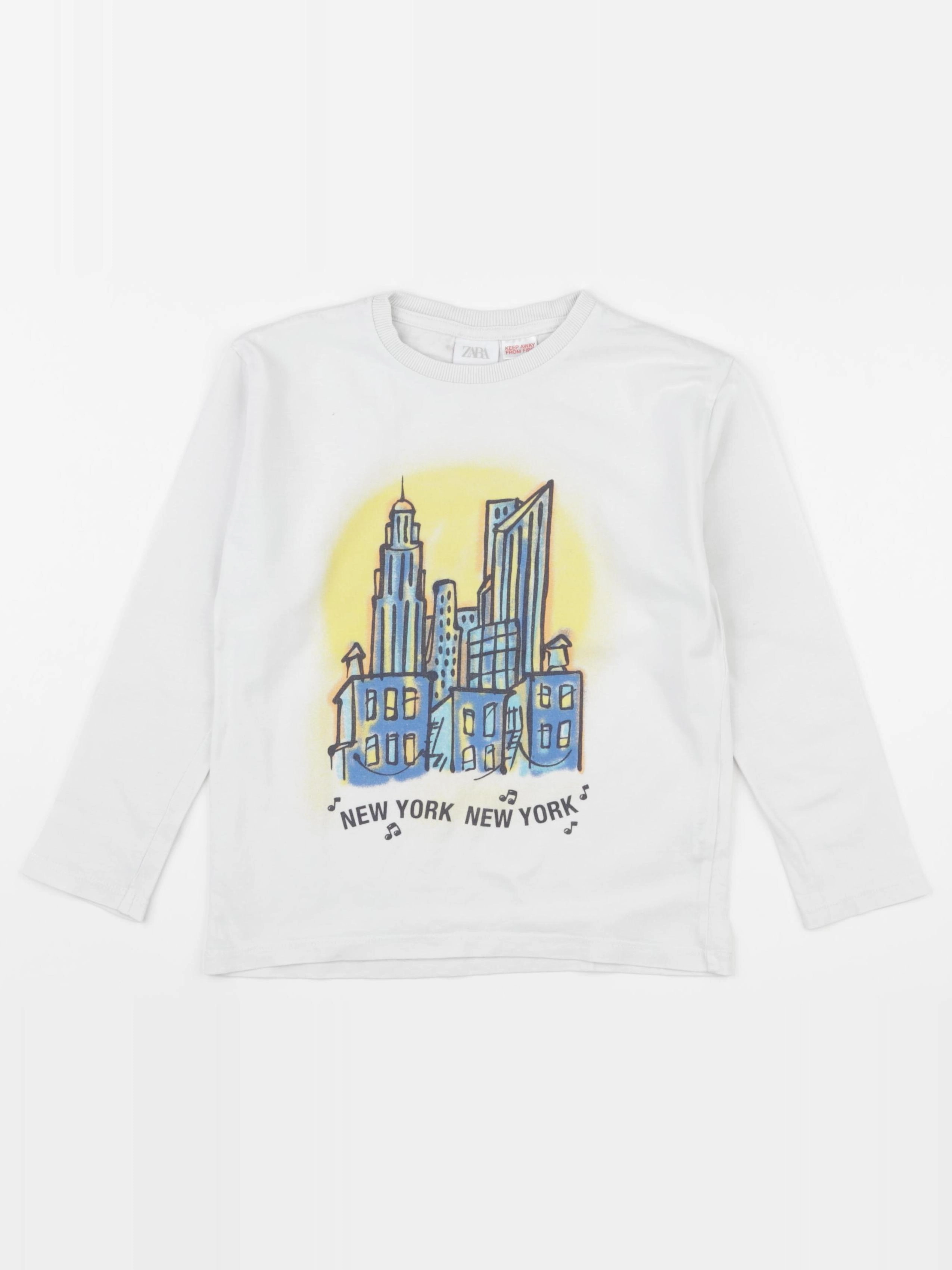 Zara - tee-shirt blanc - 4/5 ans