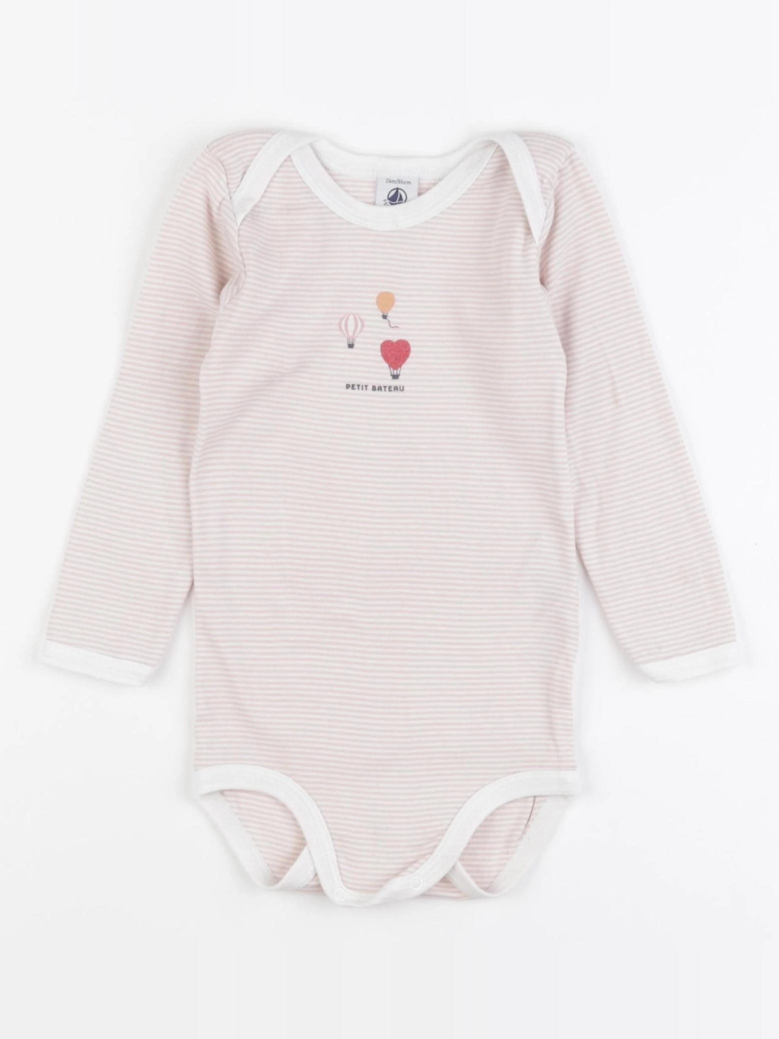 Petit Bateau - body rose - 24 mois