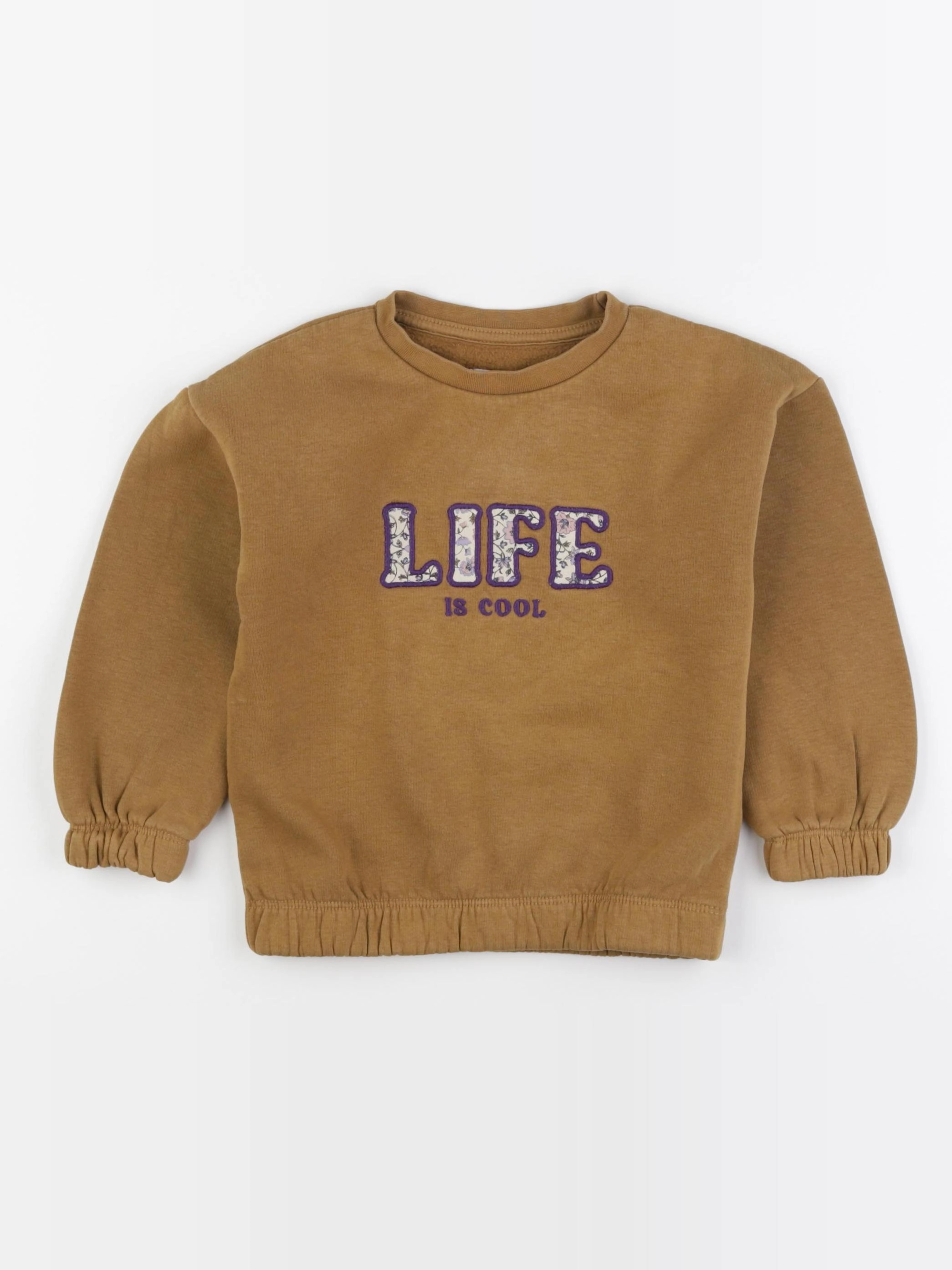 Vertbaudet - sweat marron - 5 ans