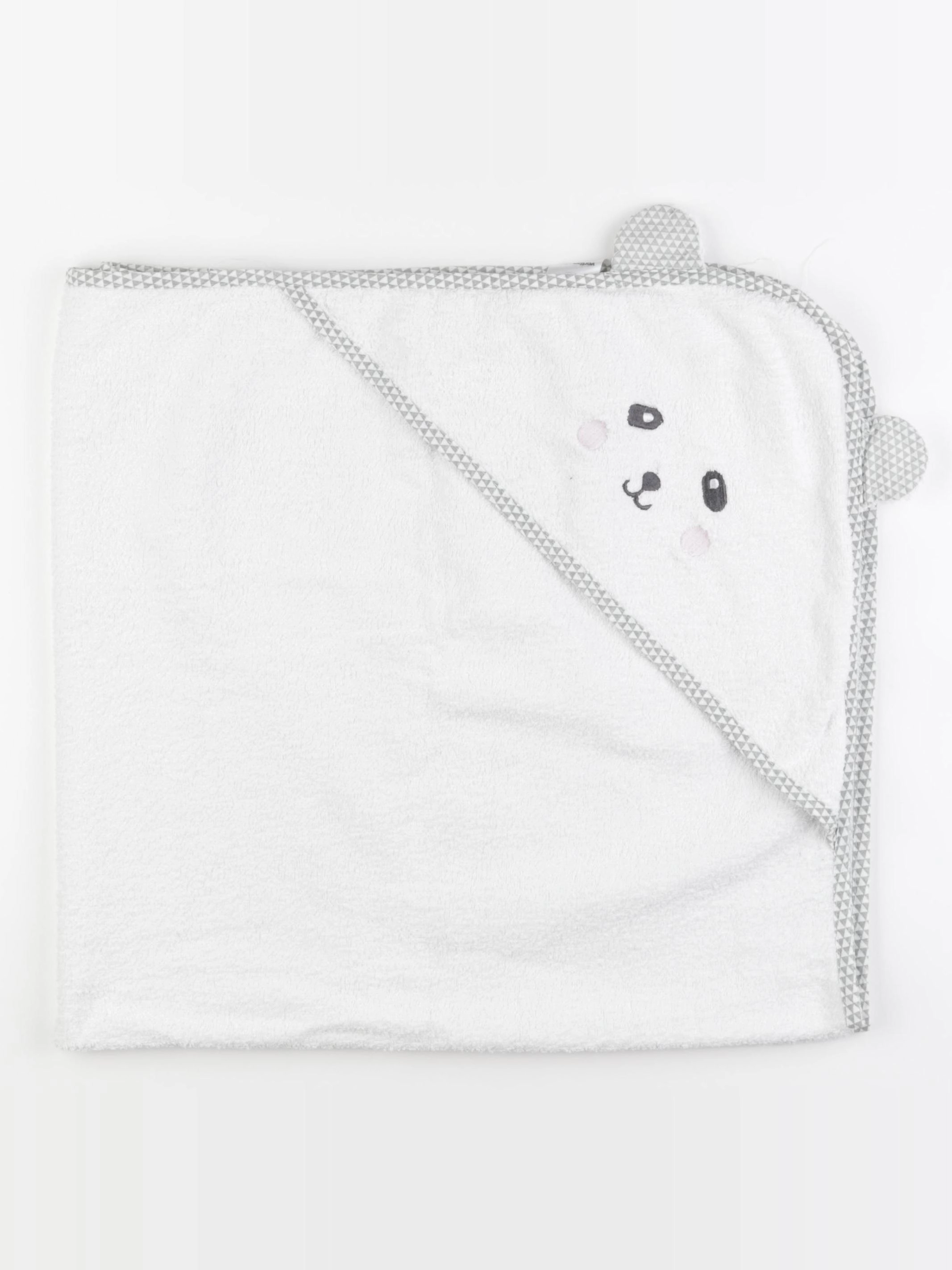 Vertbaudet - cape de bain blanc - 3/18 mois
