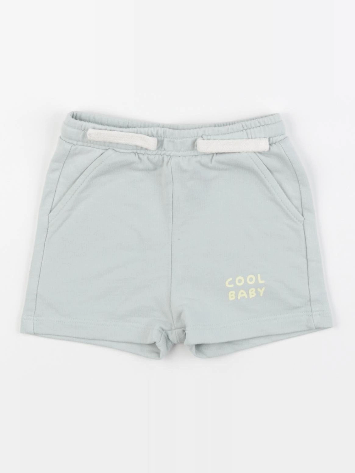 Vertbaudet - short vert - 9 mois