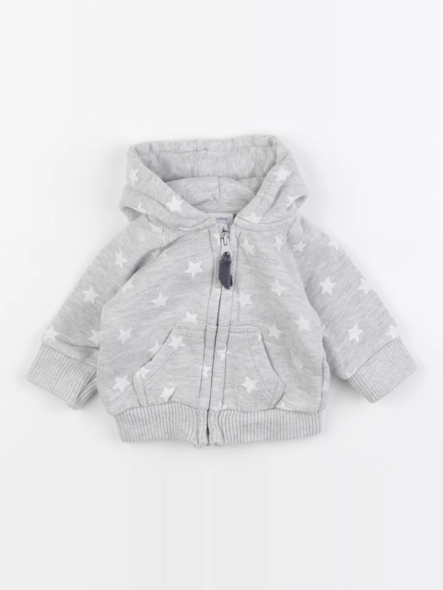 Petit Bateau - sweat gris - 3 mois