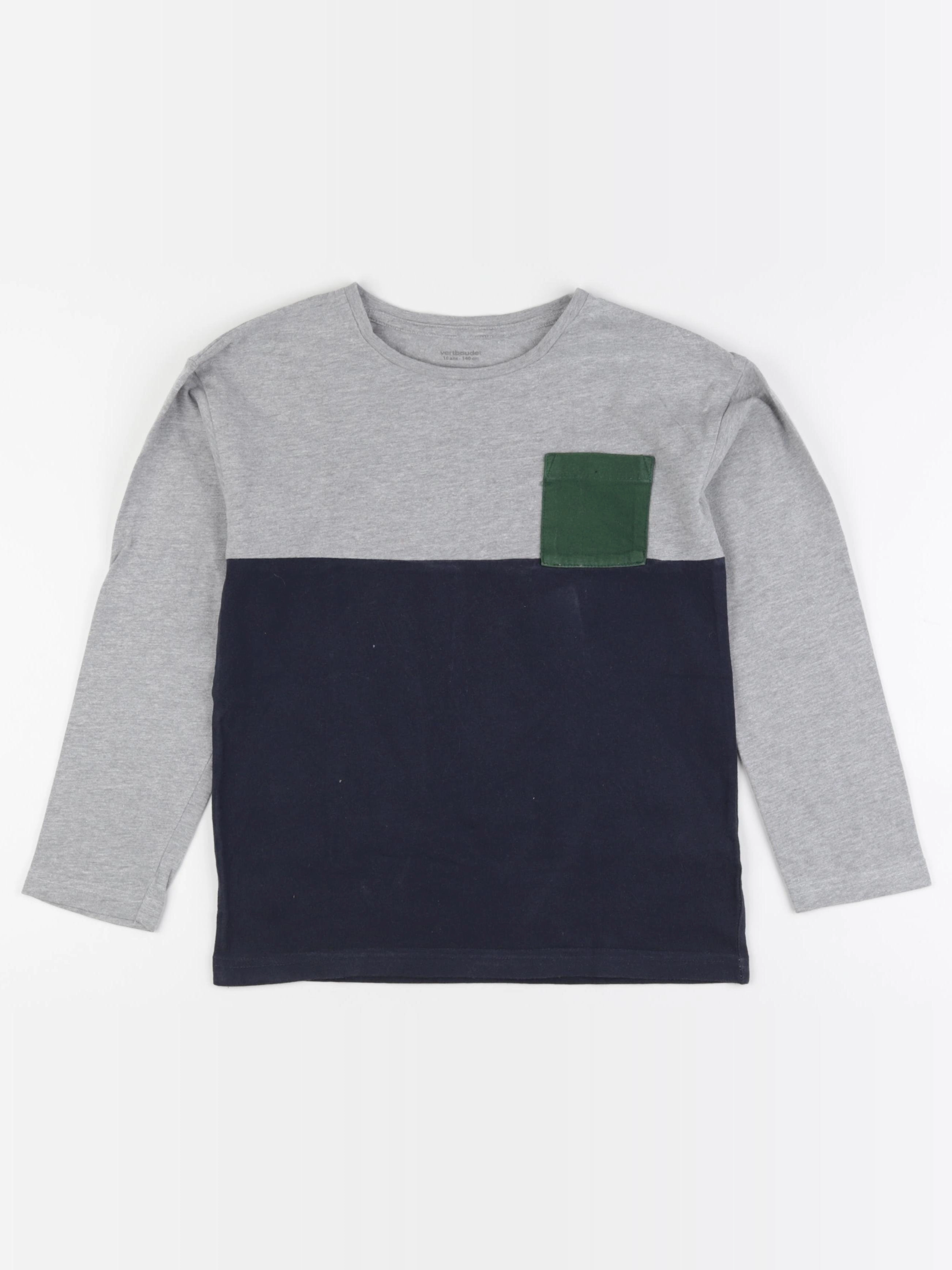 Vertbaudet - tee-shirt gris - 10 ans