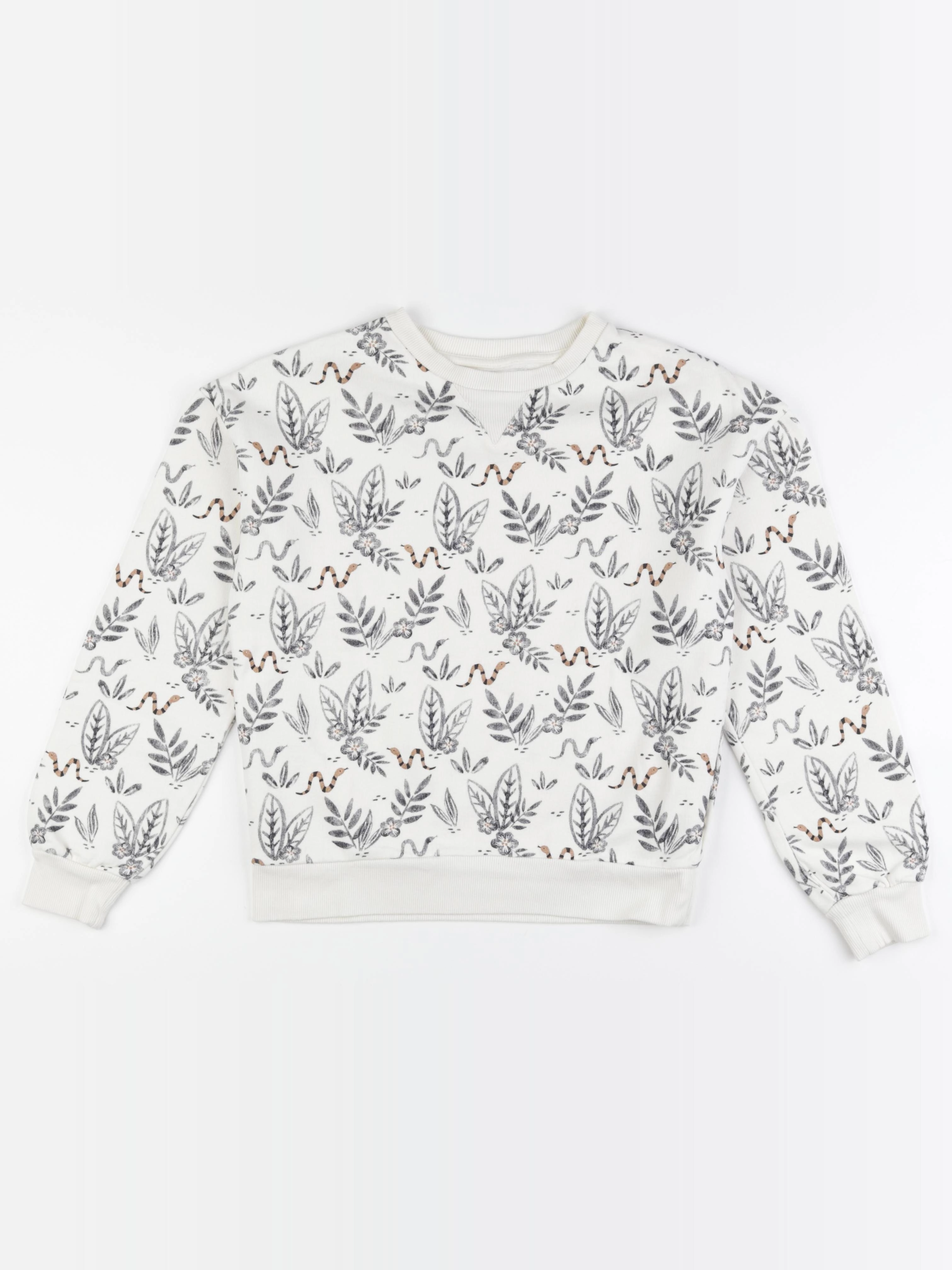 Monoprix - sweat blanc, or - 14 ans