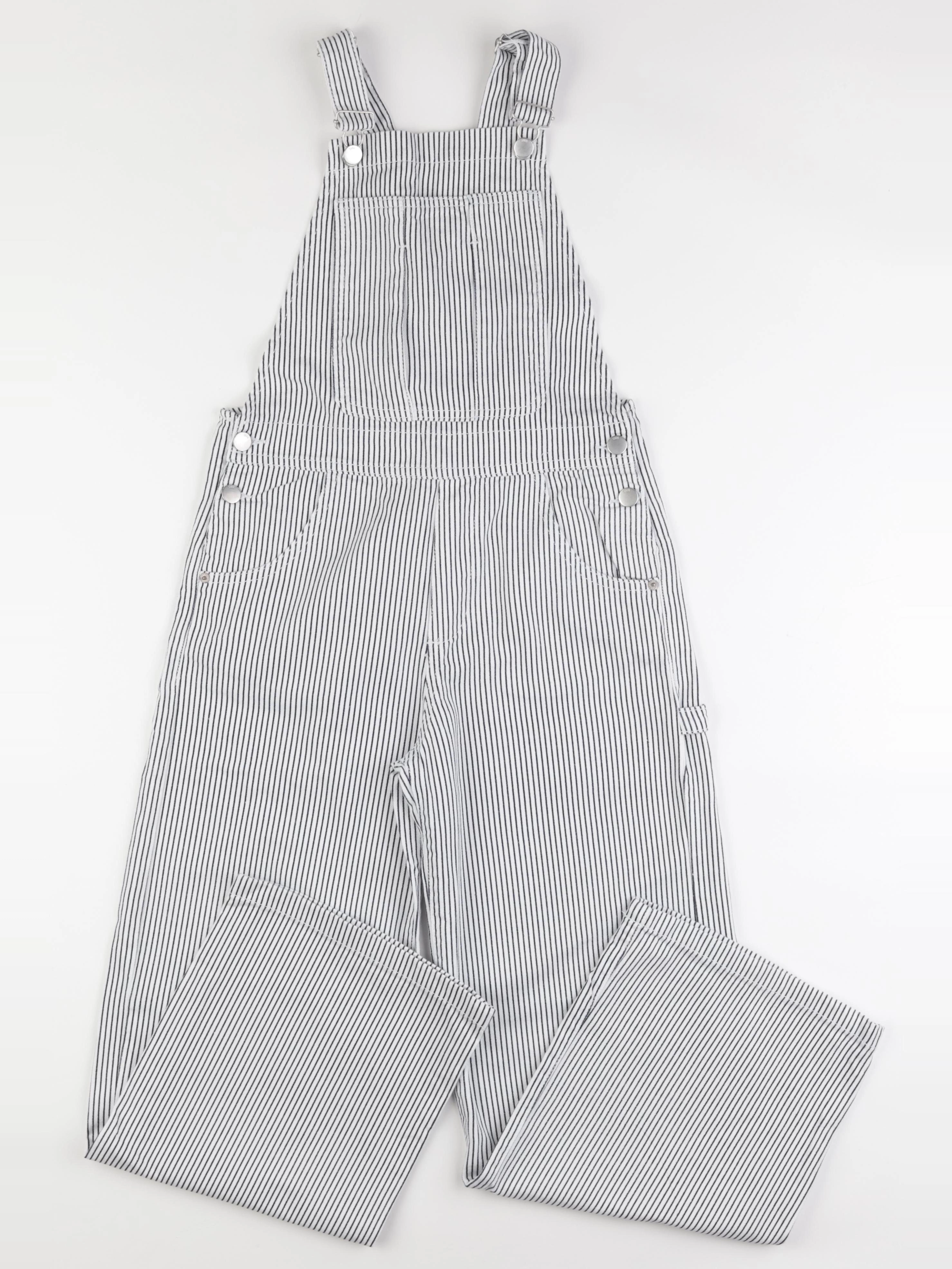 Zara - salopette blanc, bleu - 13/14 ans