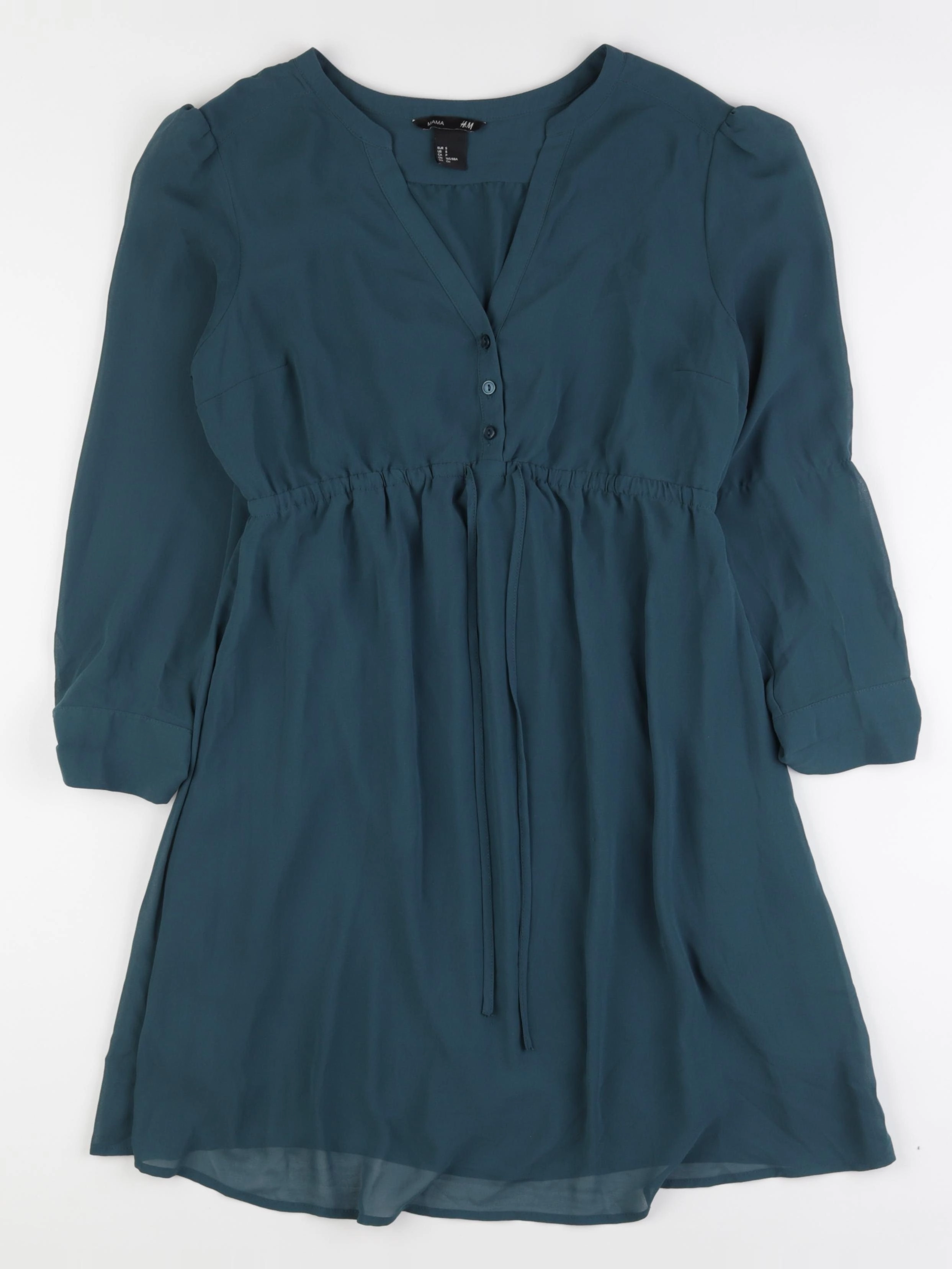H&M - robe grossesse vert - 36 à 38