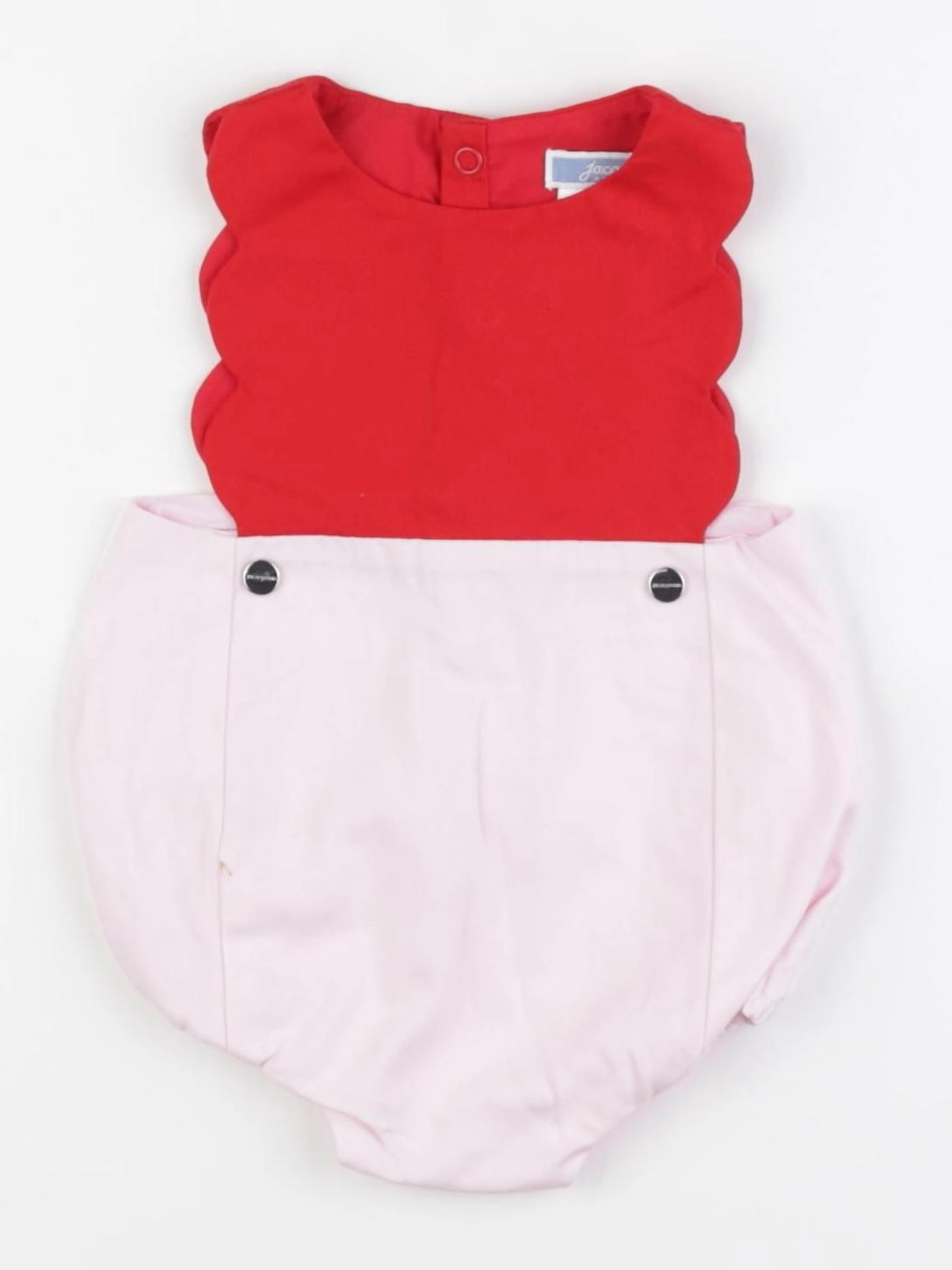 Jacadi - combinaison rose, rouge - 3 mois