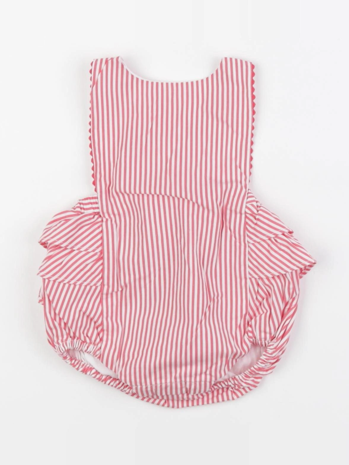 Jacadi - combinaison rouge, blanc - 3 mois