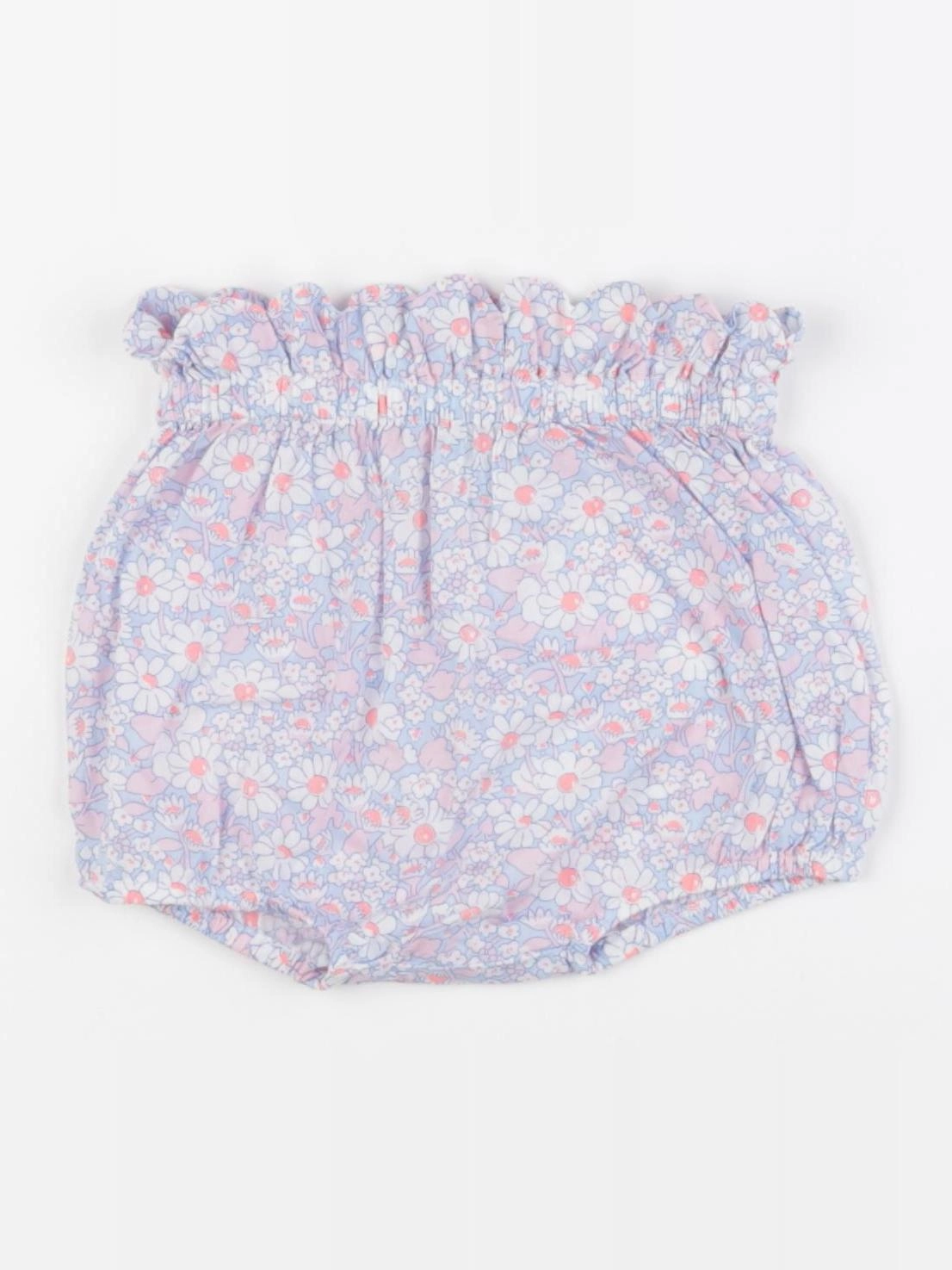 Jacadi - bloomer liberty bleu, rose - 12 mois