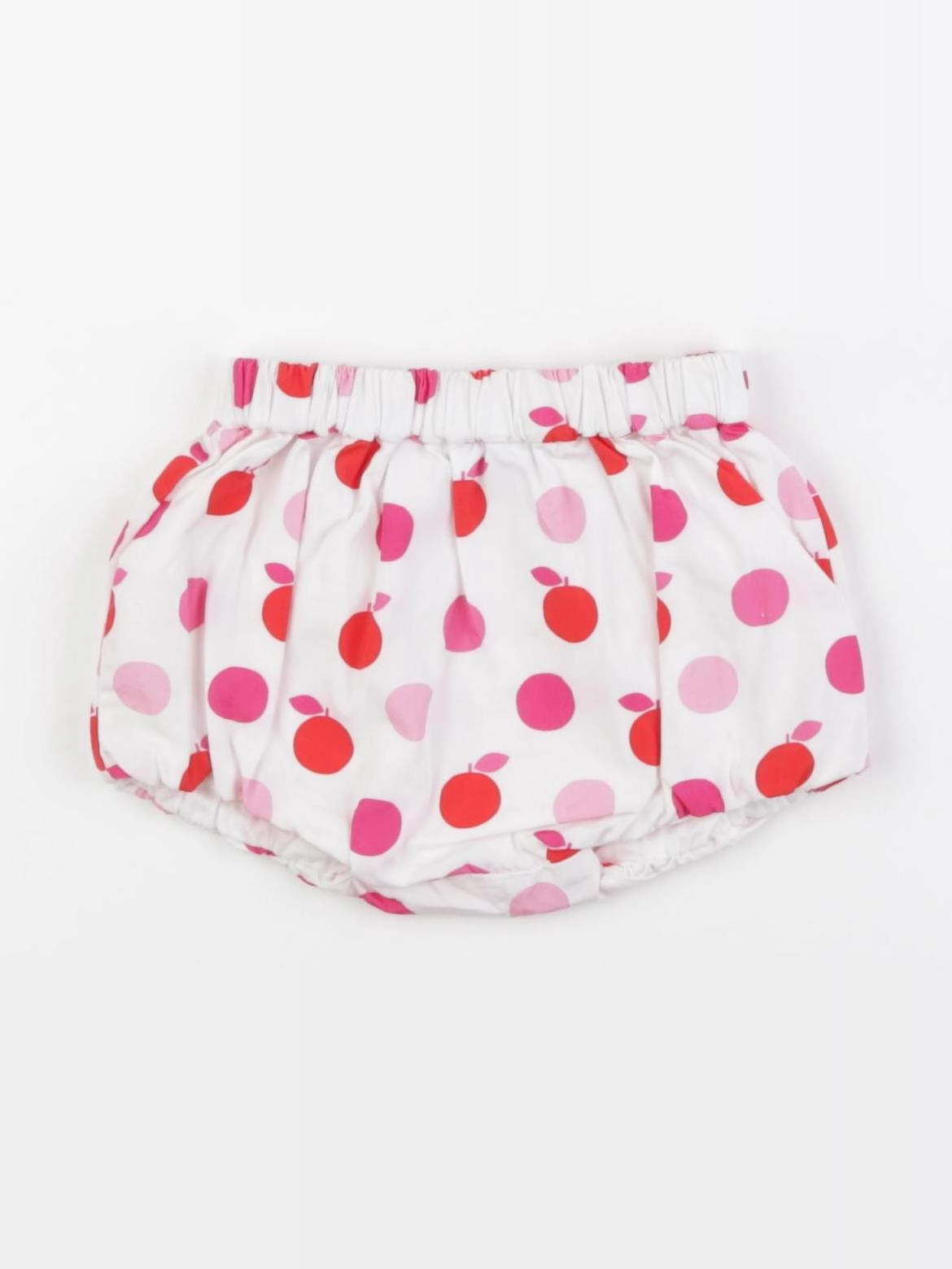 Jacadi - bloomer blanc, rose - 3 mois