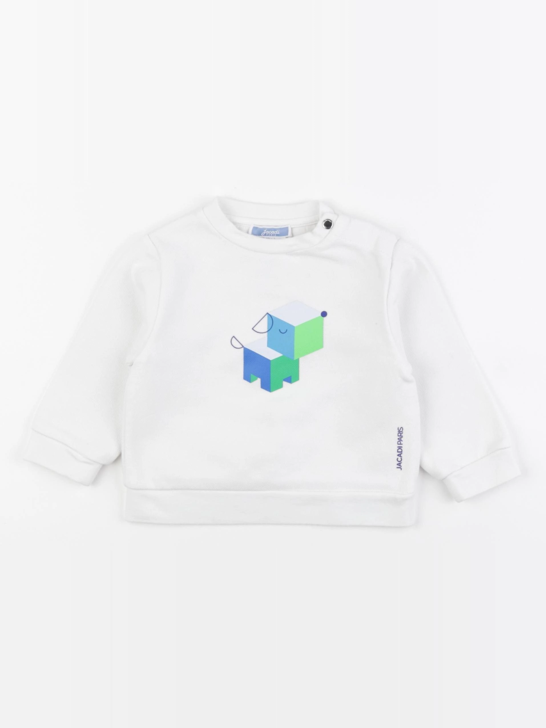 Jacadi - sweat blanc - 18 mois