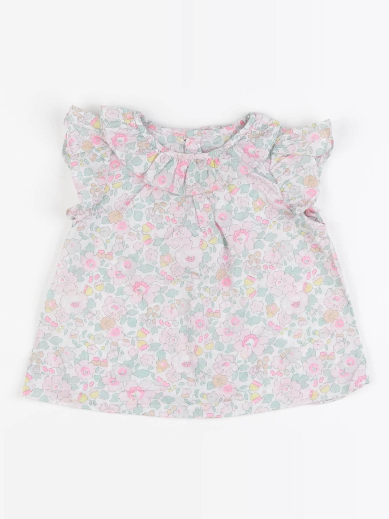 Jacadi - blouse liberty multicolore - 12 mois