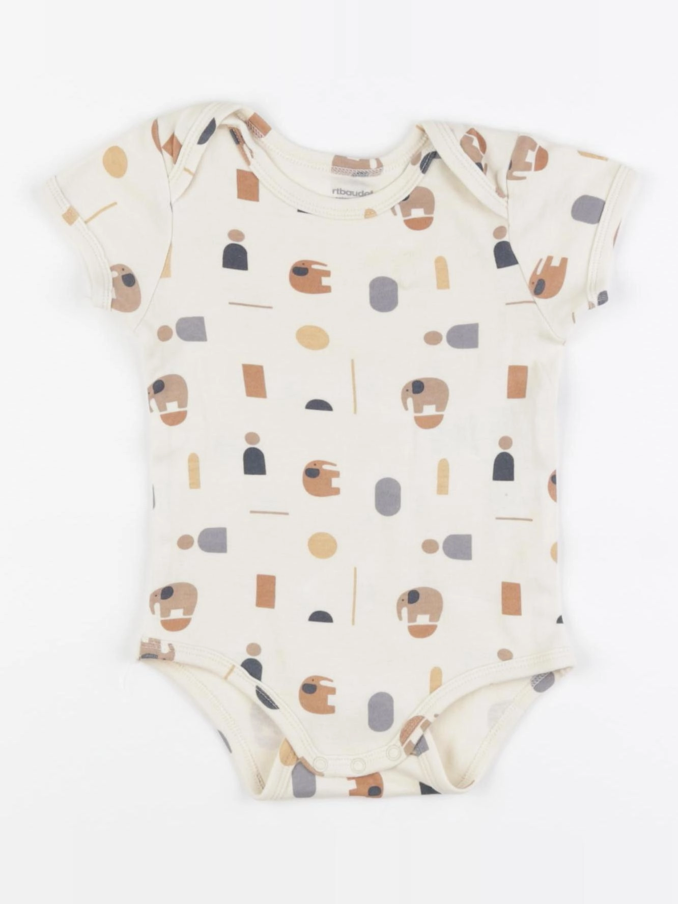 Vertbaudet - body marron - 12 mois