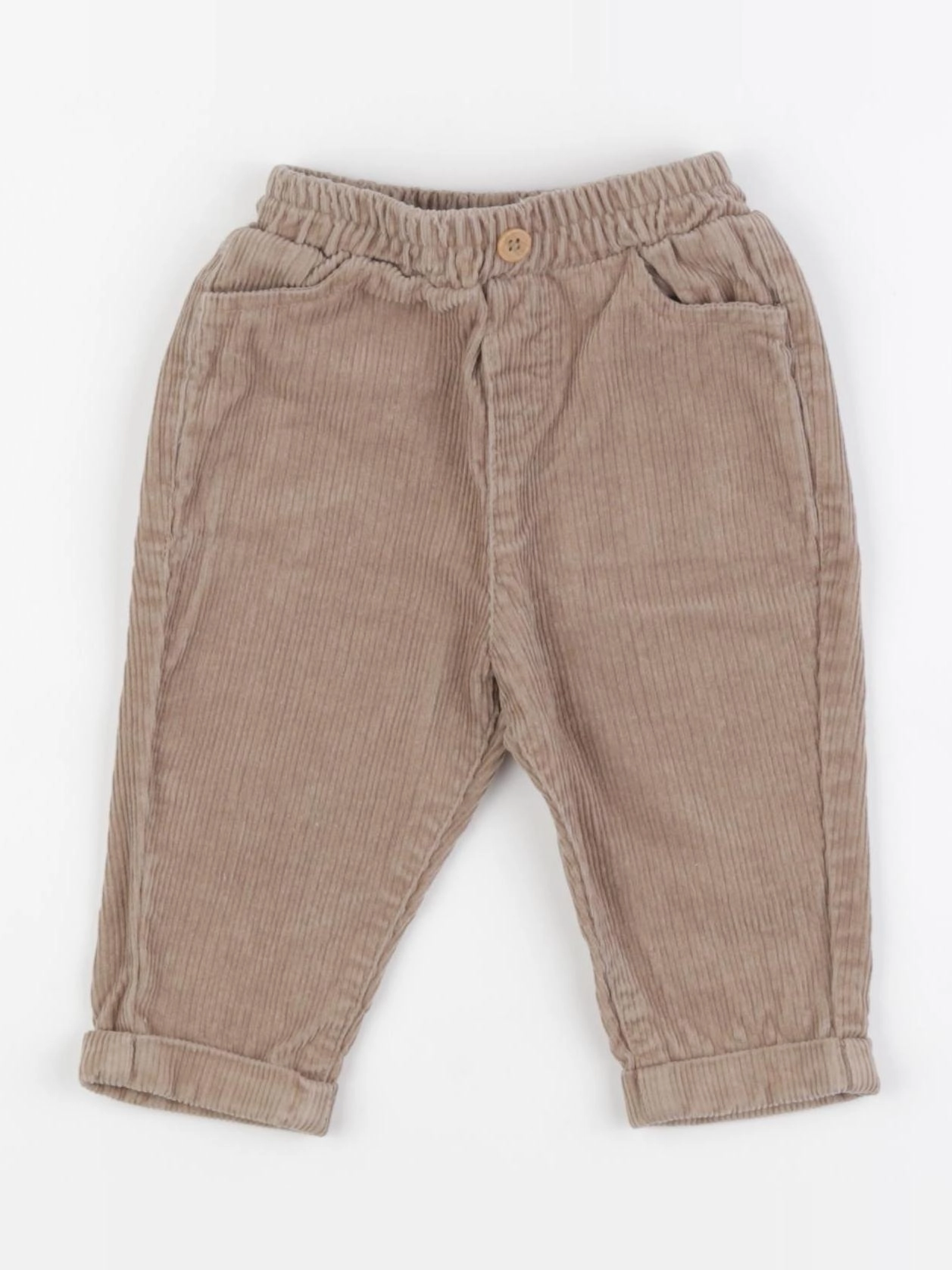 Vertbaudet - pantalon marron - 6 mois