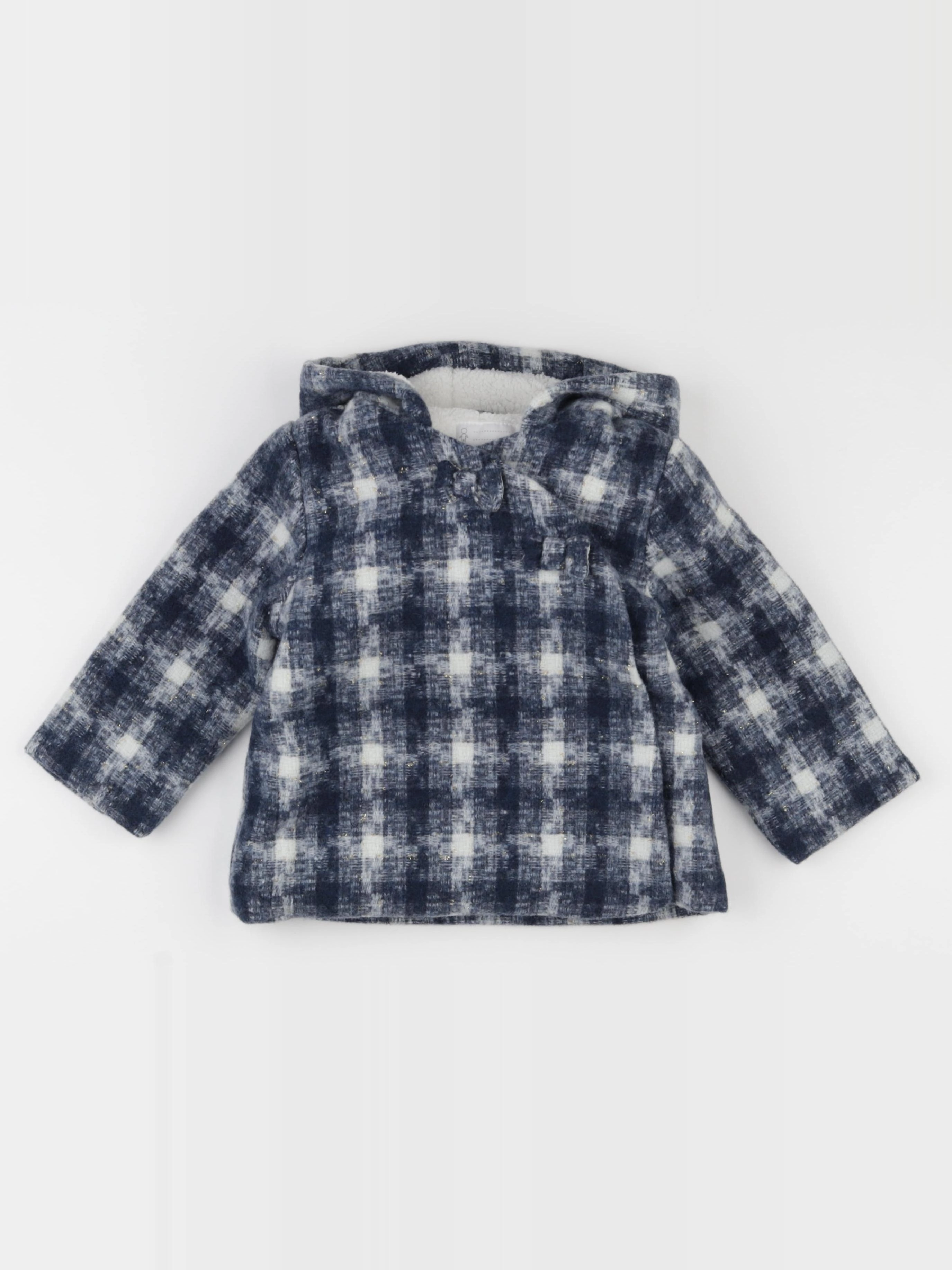 Vertbaudet - manteau bleu - 24 mois