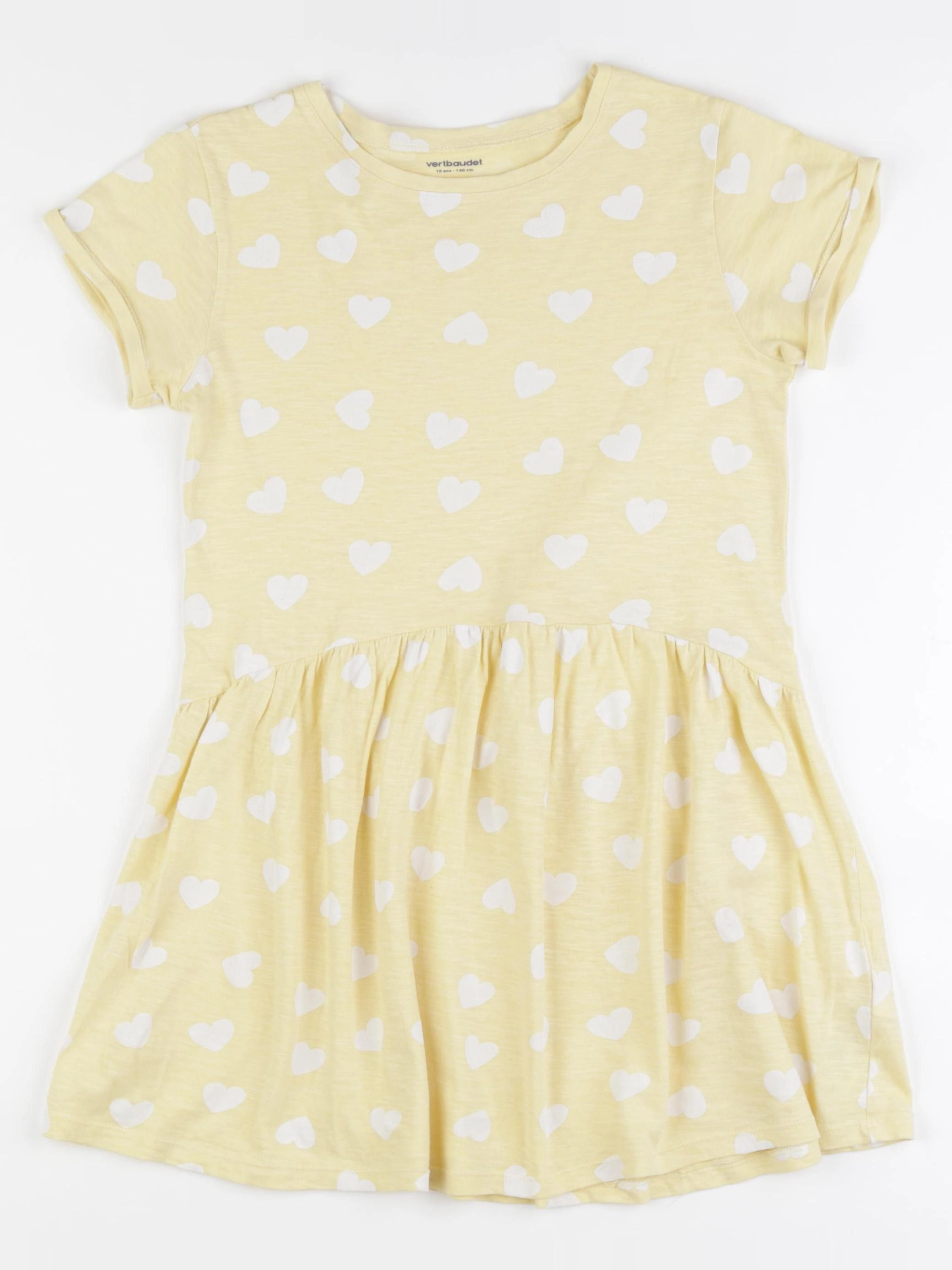 Vertbaudet - robe jaune - 10 ans