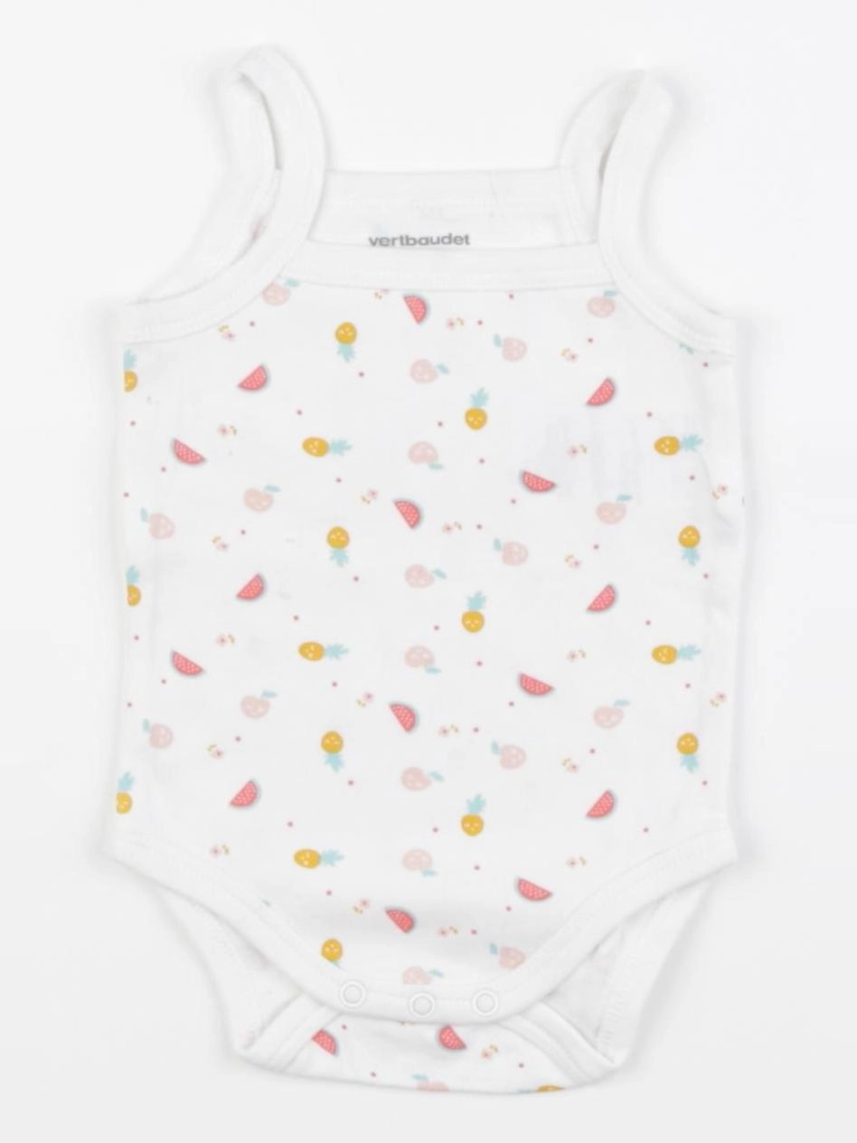 Vertbaudet - body blanc - 3 mois