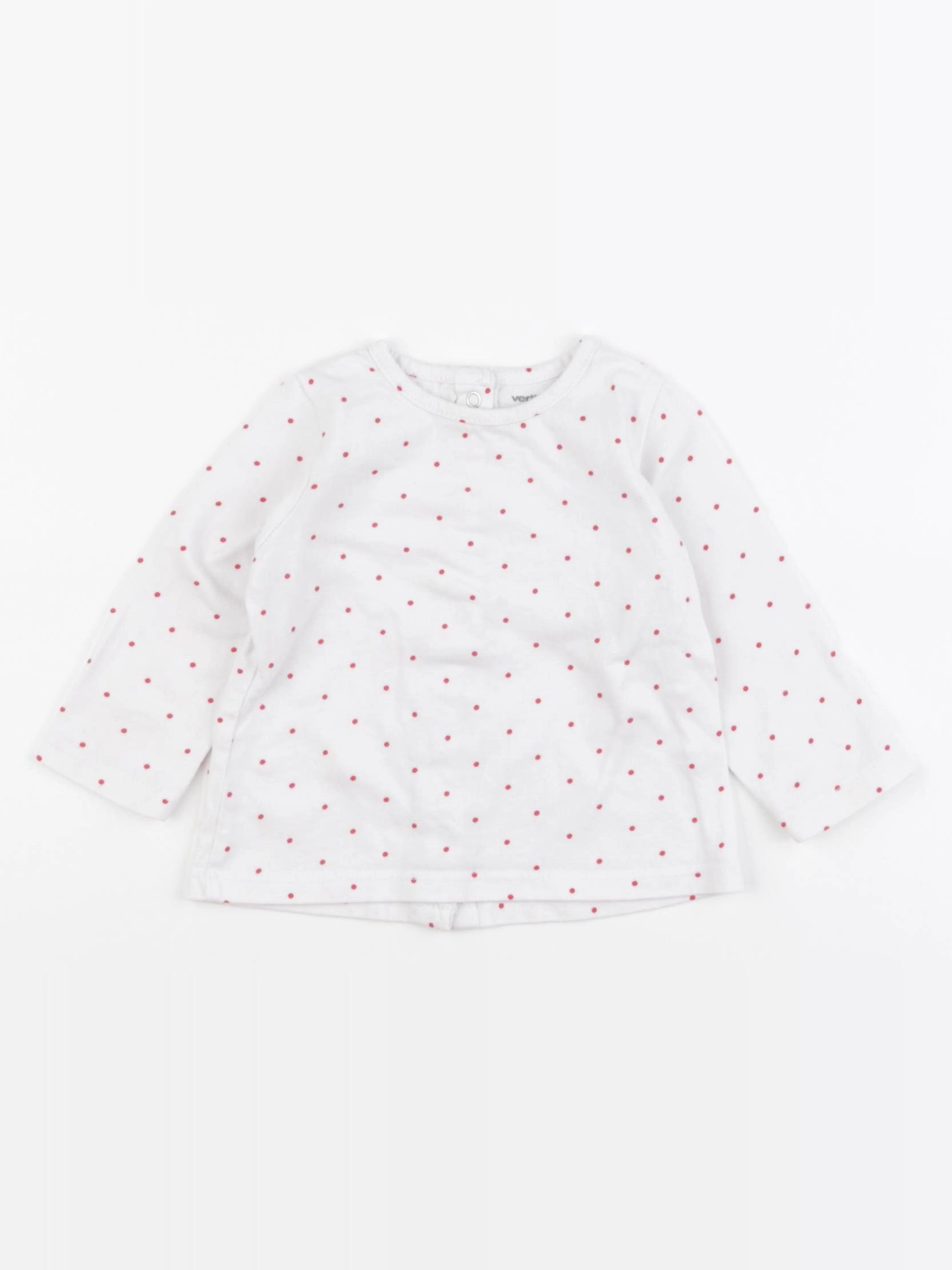 Vertbaudet - tee-shirt blanc - 6 mois