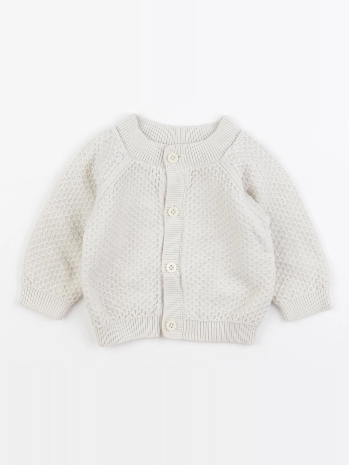 Petit Bateau - gilet beige - 3 mois