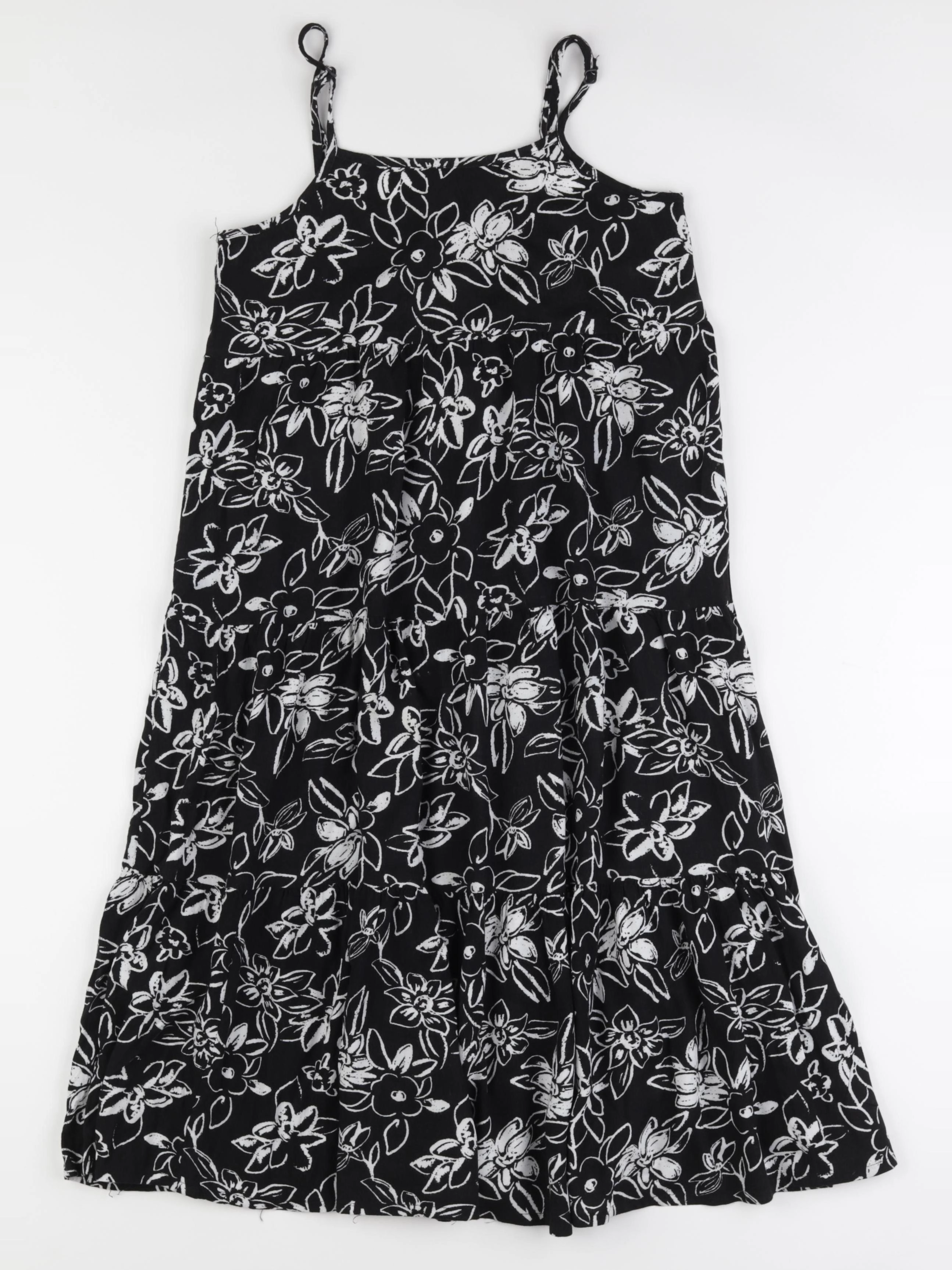 Monoprix - robe blanc, noir - 10 ans
