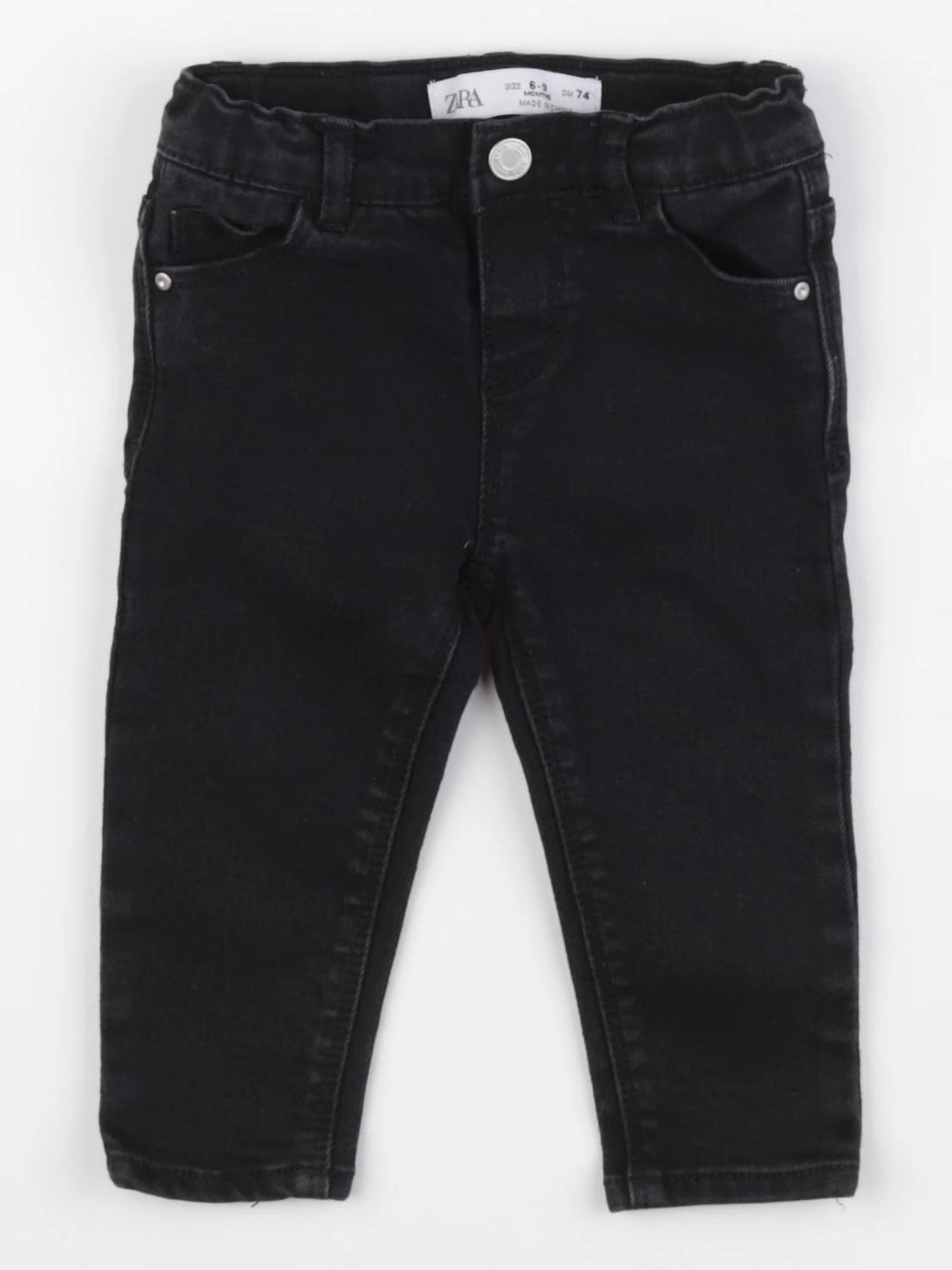 Zara - jean noir - 6/9 mois
