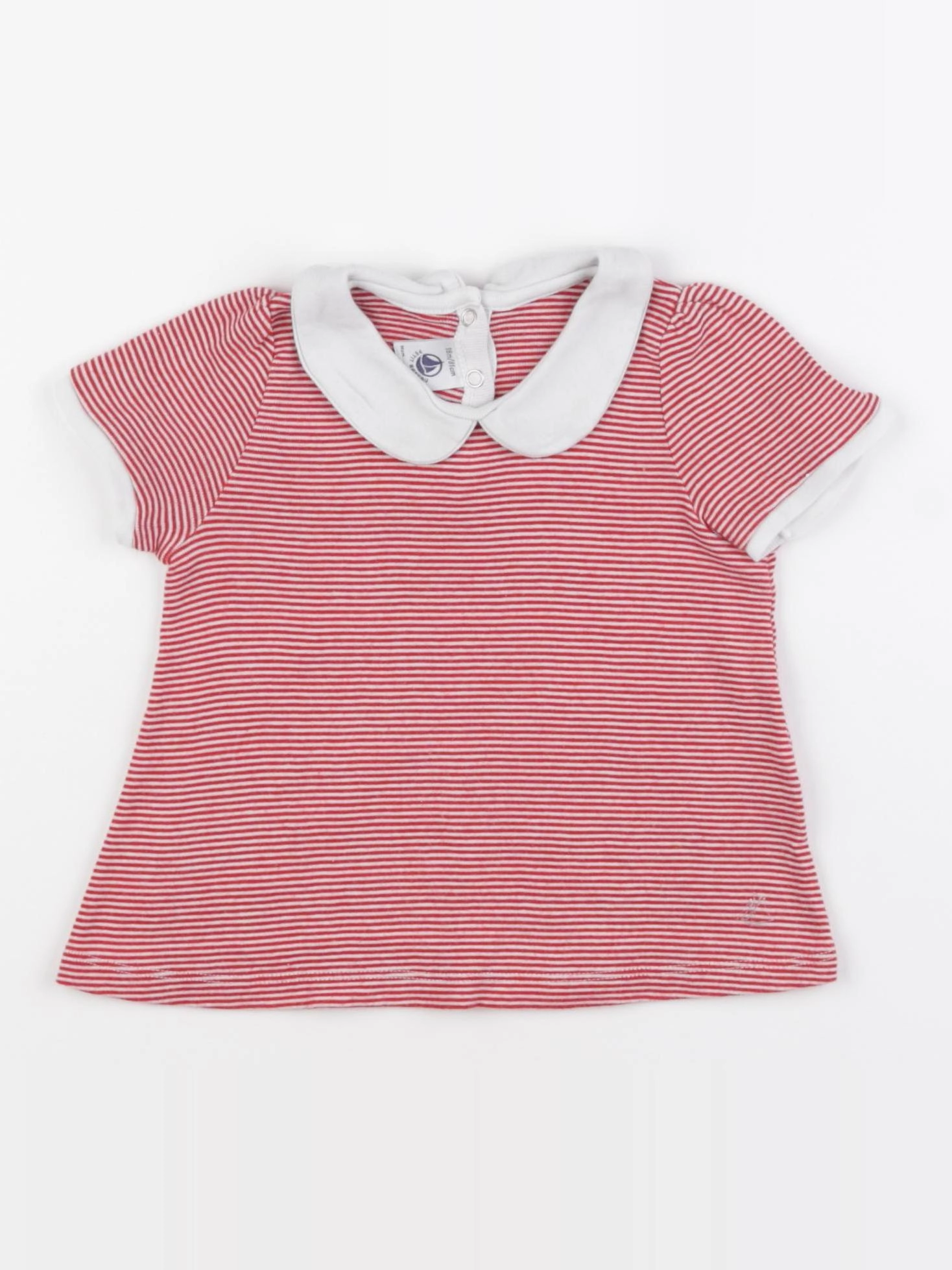 Petit Bateau - tee-shirt rouge - 18 mois