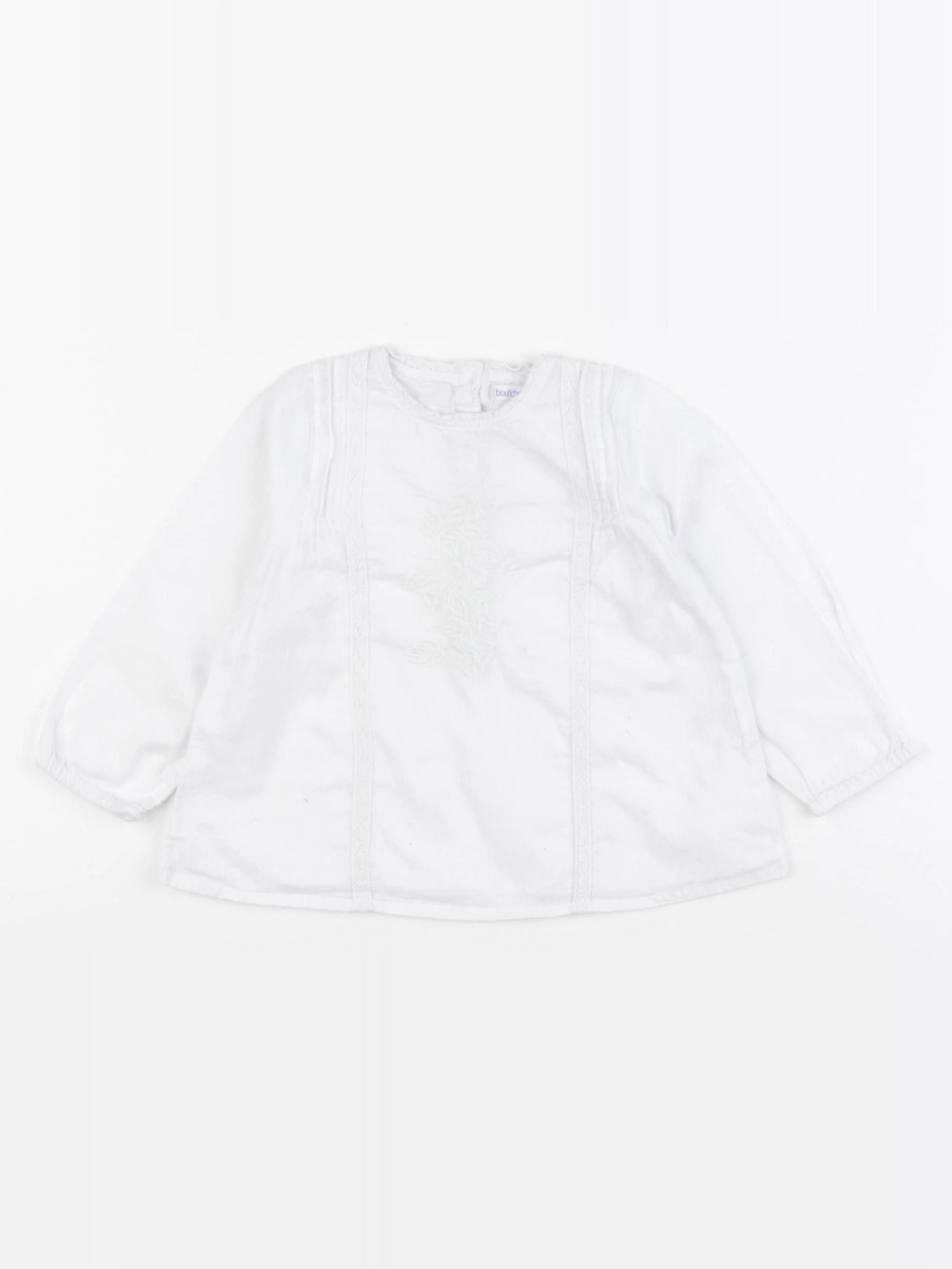 Boutchou - blouse blanc - 12 mois