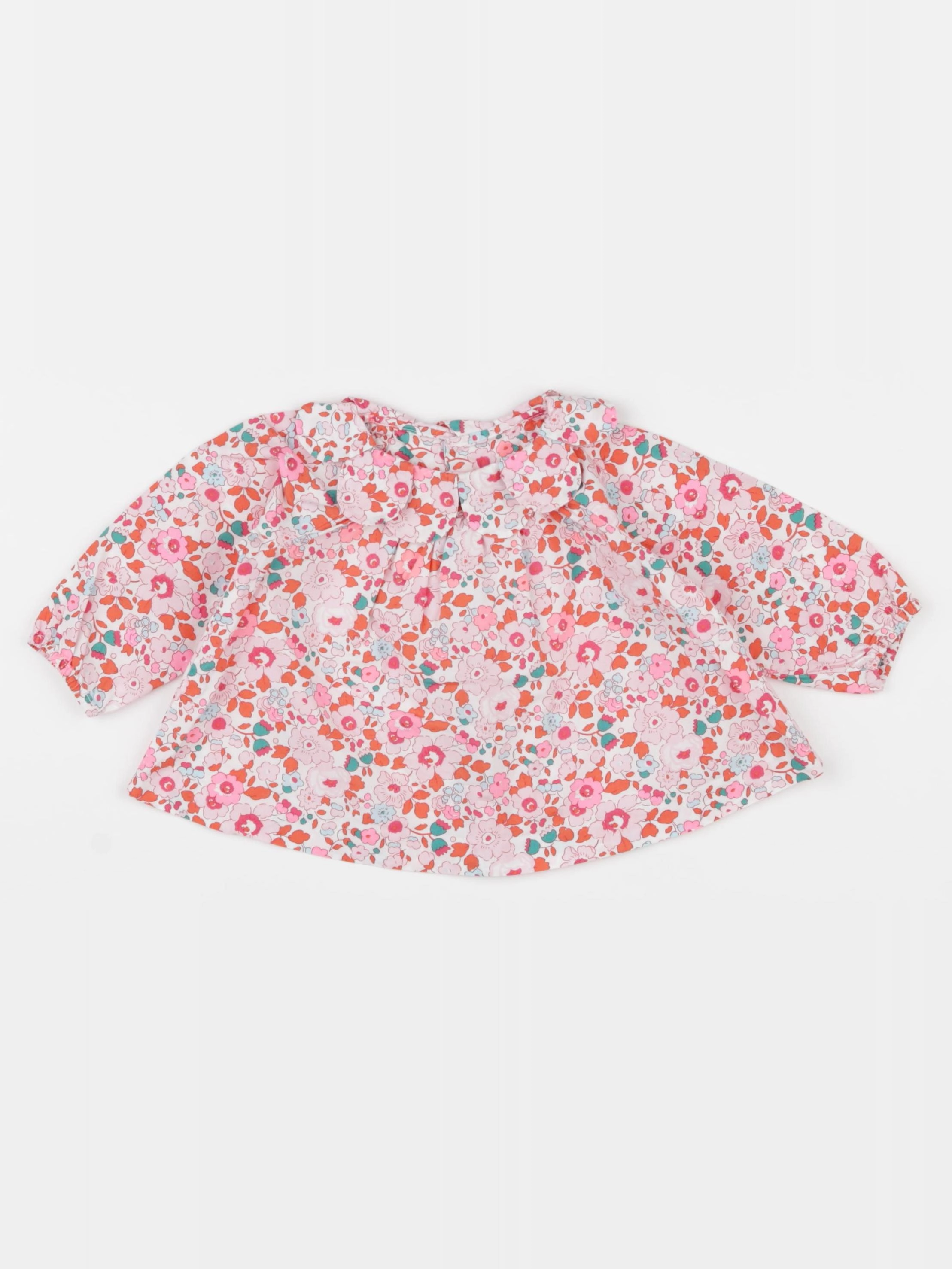 Jacadi - blouse liberty rose - 6 mois